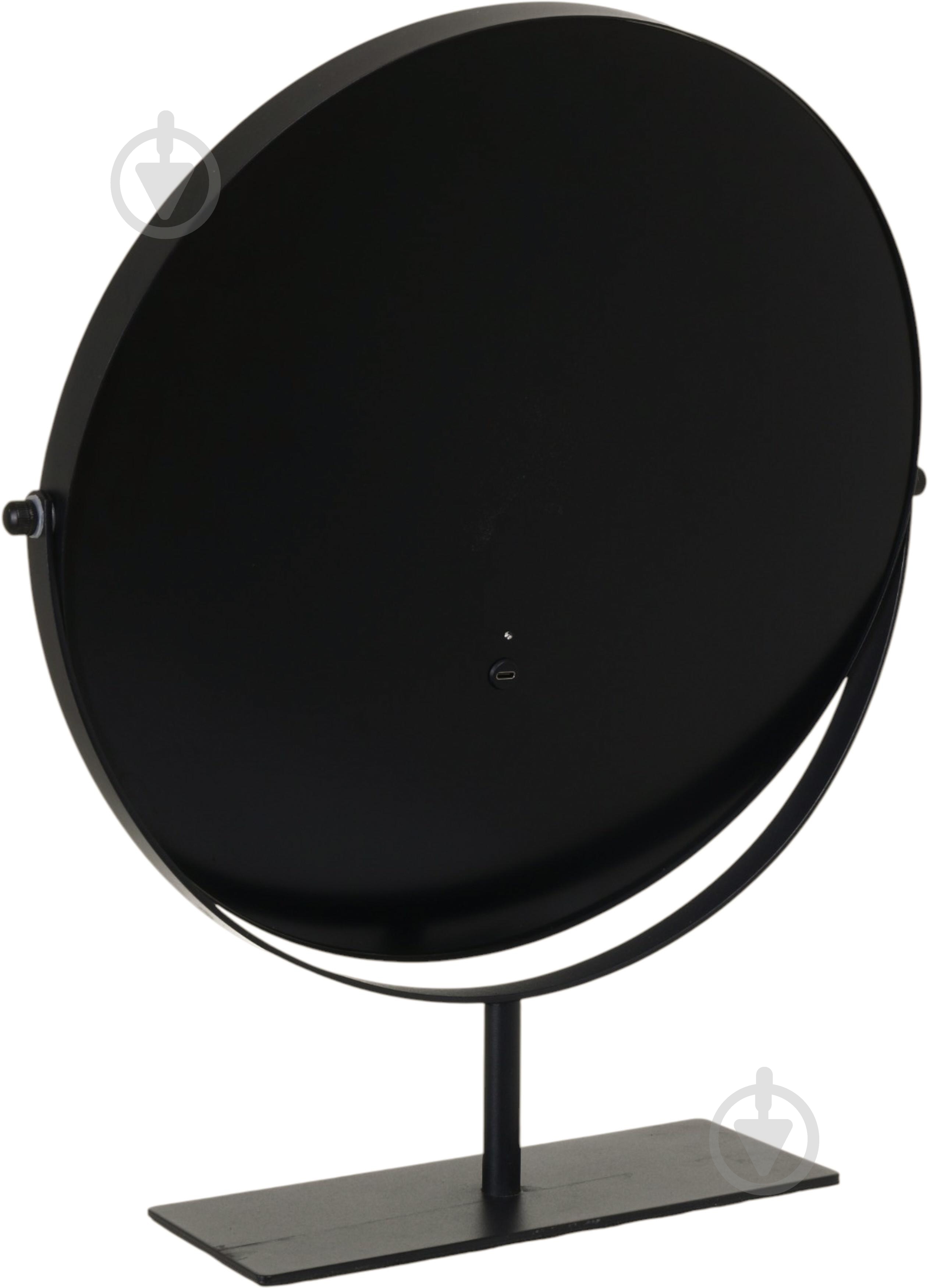 Дзеркало косметичне Sensio Yaxi 43,5x10,5x49,2 см з ефектом збільшення х 10 чорний YXLY2325 — фото 6