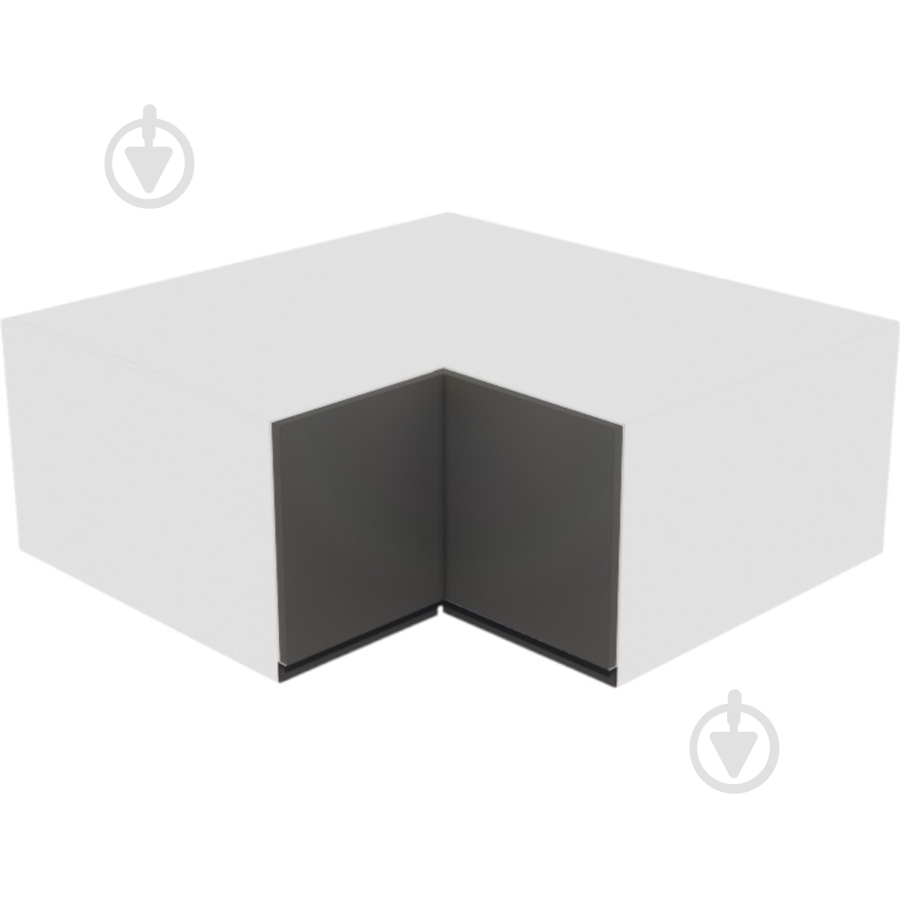 Шафа Софі (А 90х90 прямий (570) ліва) графіт сірий/білий Світ Меблів - фото 1 Шафа Софі (А 90х90 прямий (570) ліва) графіт сірий/білий Світ Меблів - фото 1