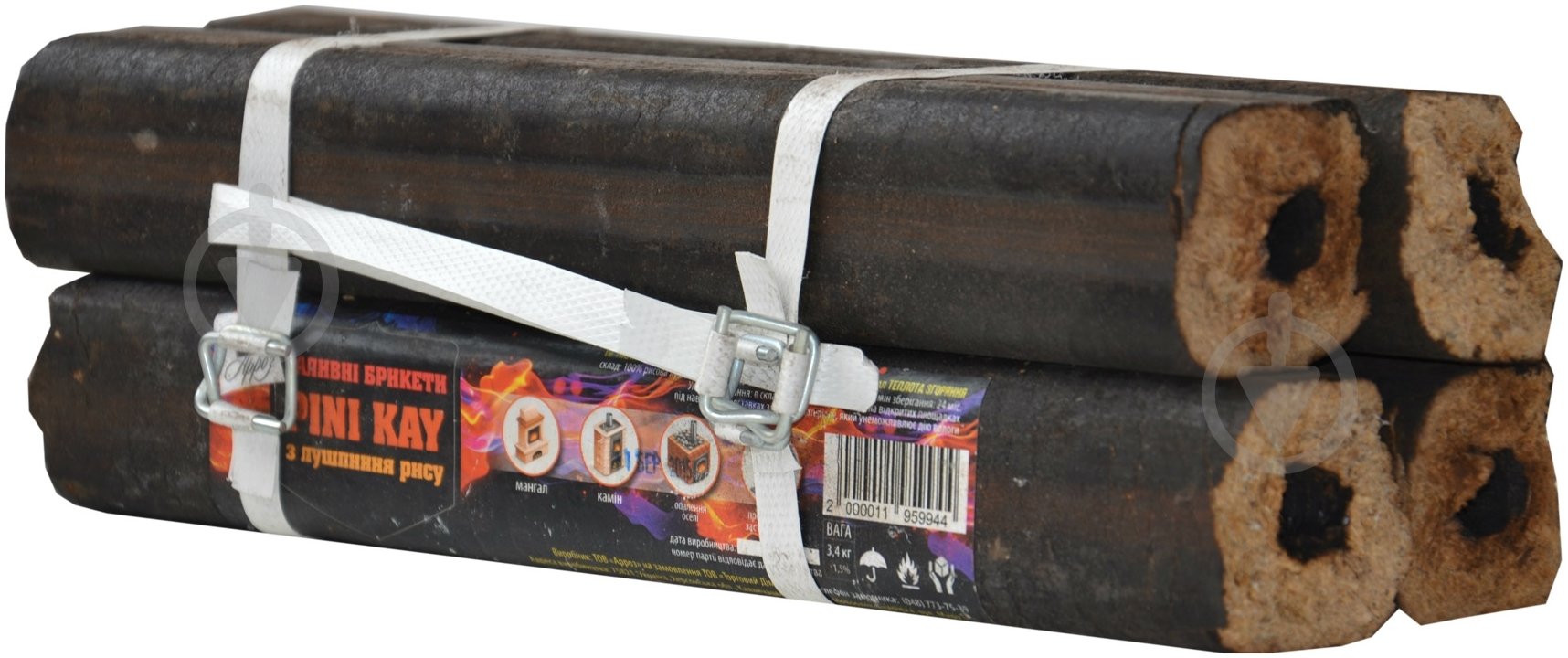 Брикеты топливные топливные рисовые 4 шт. - фото 3 Брикеты топливные топливные рисовые 4 шт. - фото 3