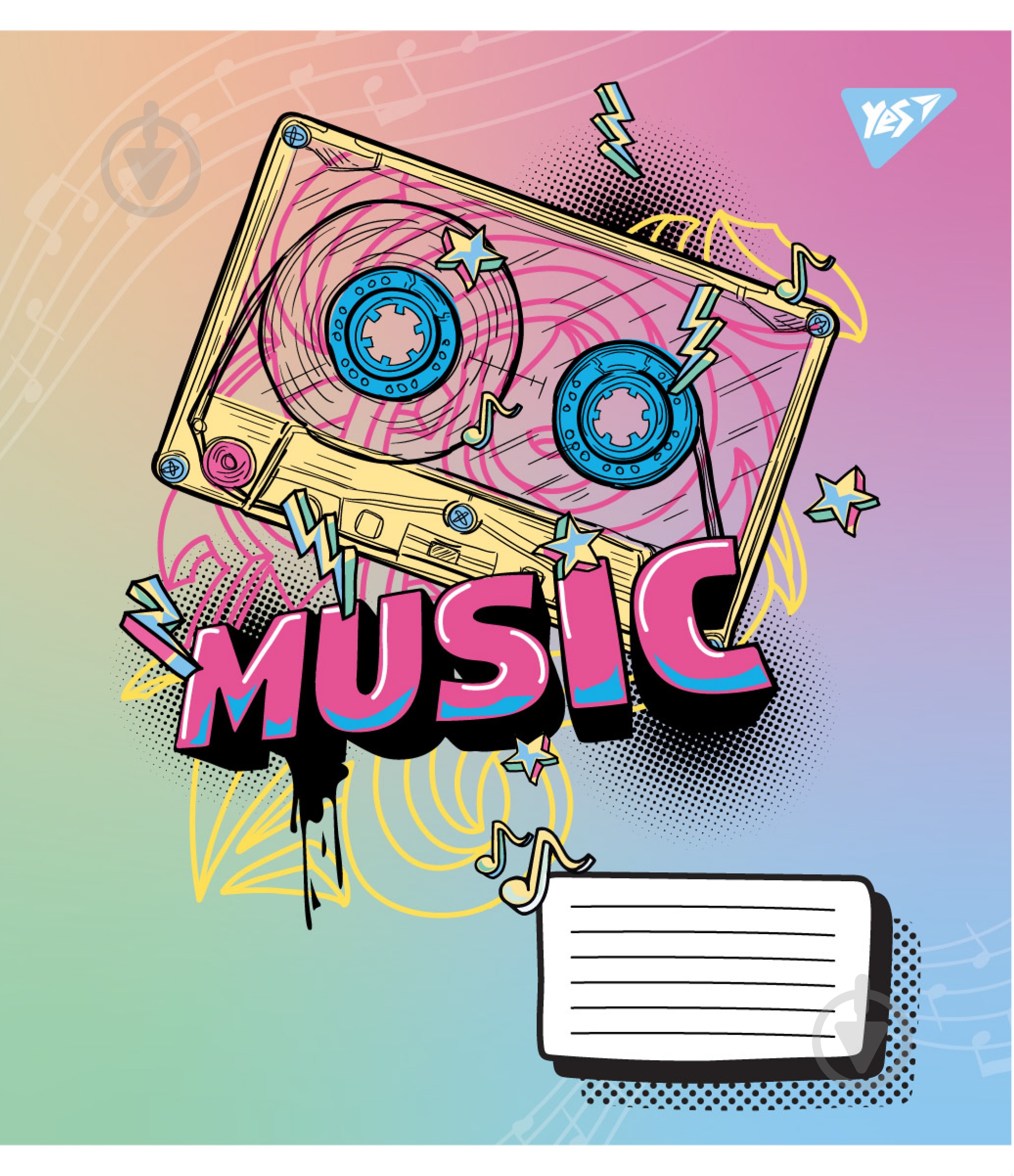 Зошит для нот Colours of music А5 12 аркушів 1 вересня - фото 2