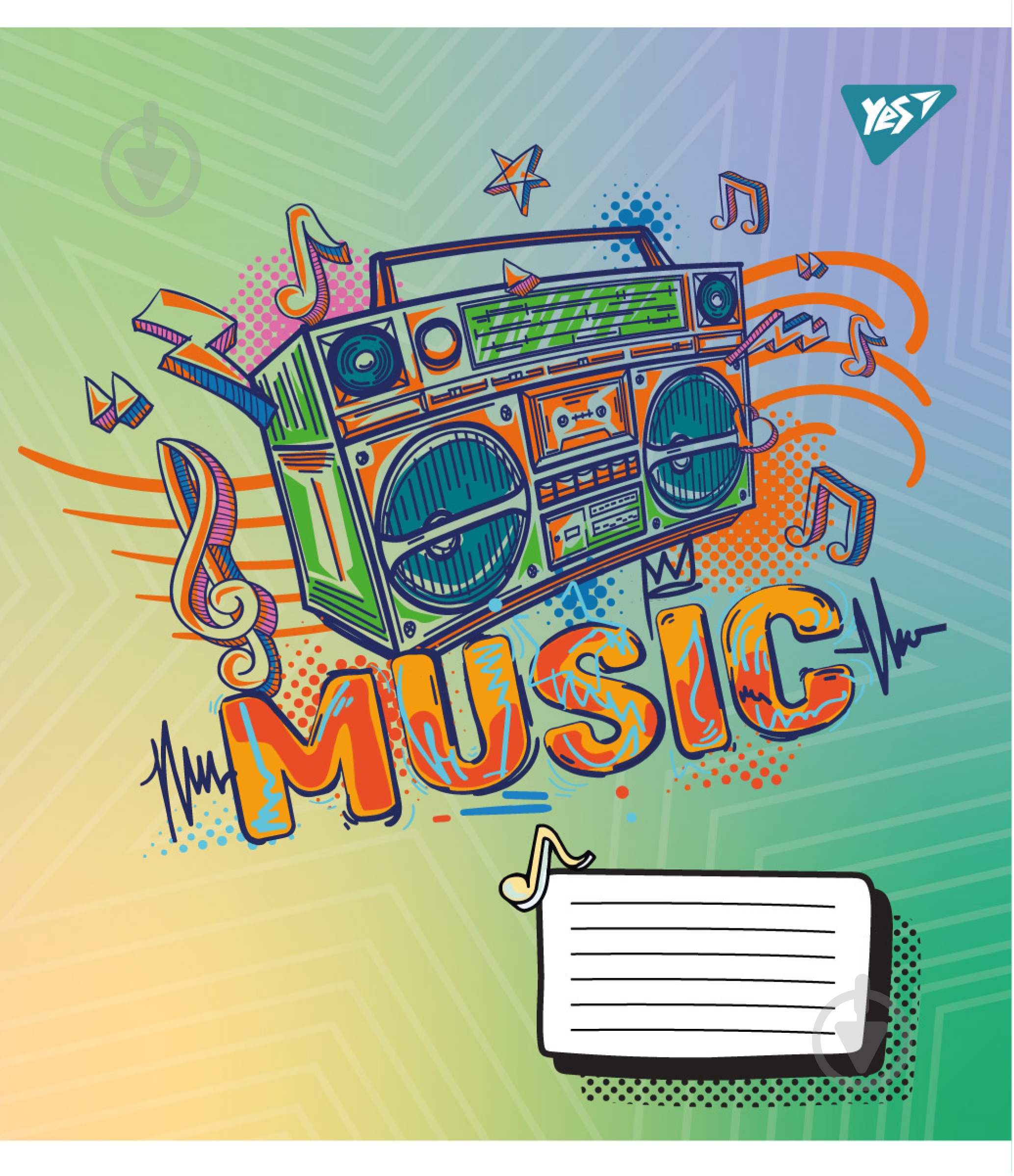 Зошит для нот Colours of music А5 12 аркушів 1 вересня - фото 3