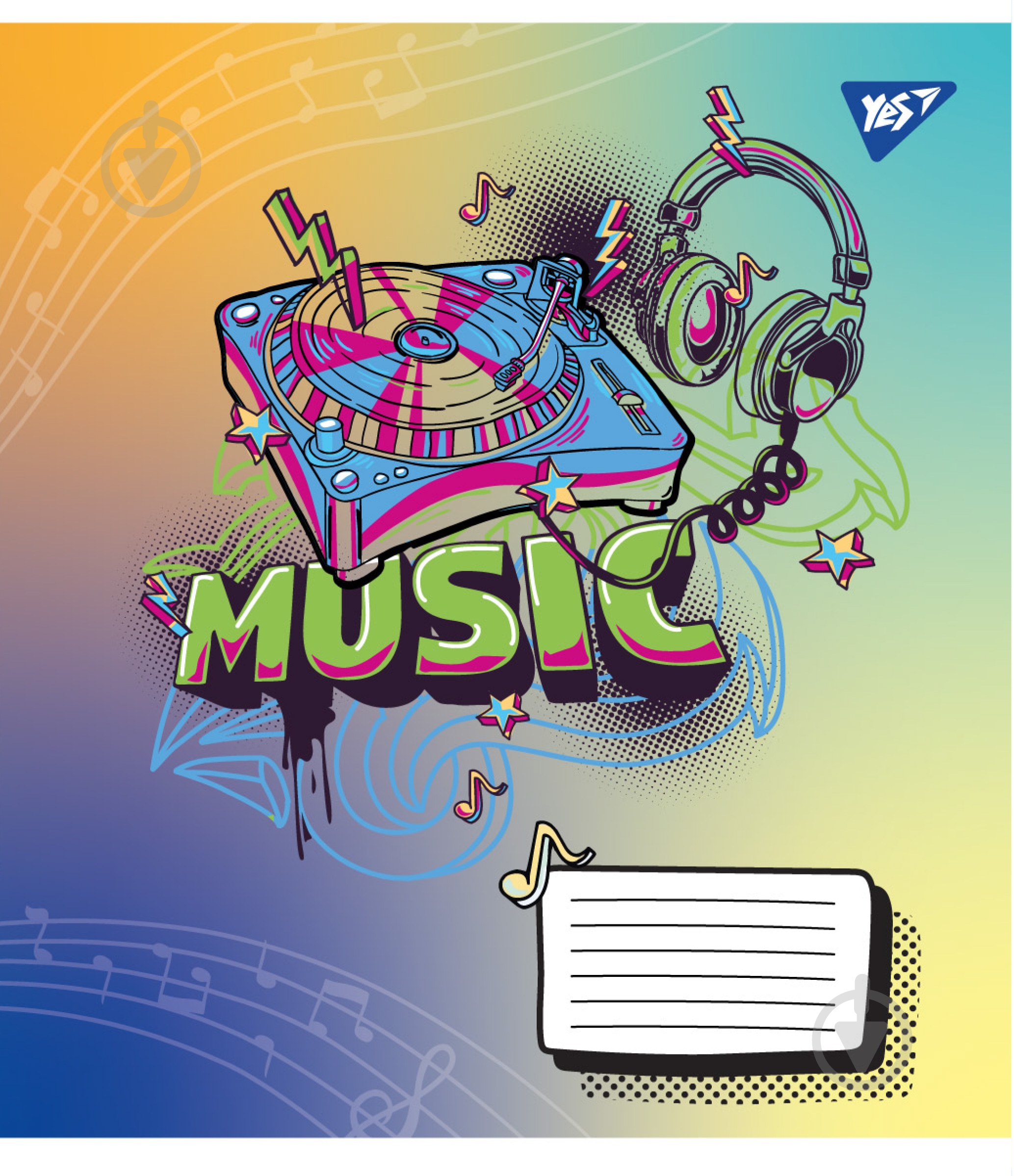Зошит для нот Colours of music А5 12 аркушів 1 вересня - фото 4