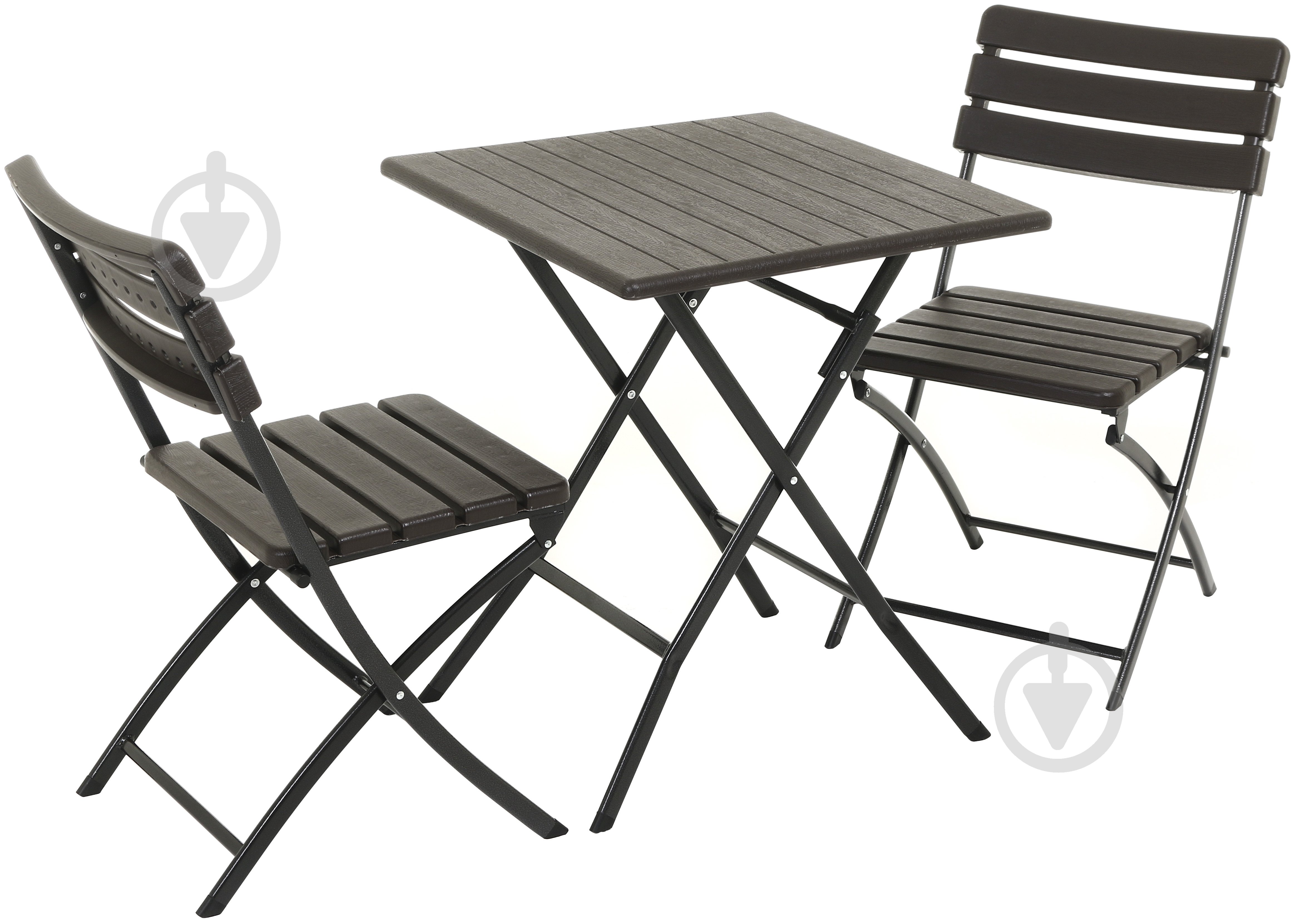 Комплект меблів розкладний коричневий SAK-62+YC-043 - фото 1