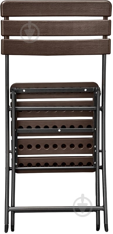 Стул раскладной Indigo YC-043 81x58x46 см коричневый - фото 3