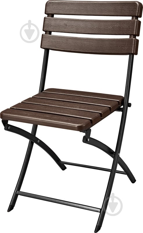 Стул раскладной Indigo YC-043 81x58x46 см коричневый - фото 1