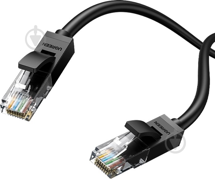Патч-корд UGREEN NW102 Cat 6 U/UTP (60545) Lan Cable 1,5 м черный - фото 2