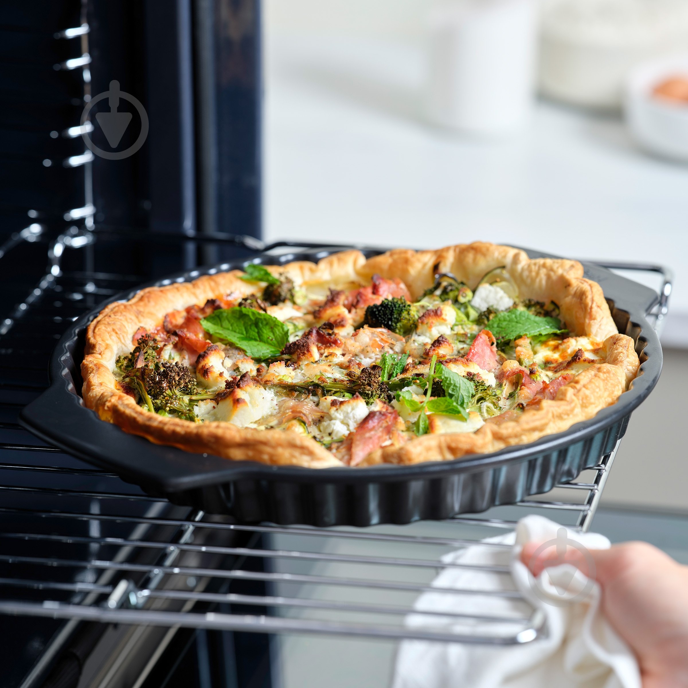 Форма для выпечки GreenPan 33,4х28х3,6 см с керамическим покрытием (CC007769-001) - фото 4 Форма для выпечки GreenPan 33,4х28х3,6 см с керамическим покрытием (CC007769-001) - фото 4