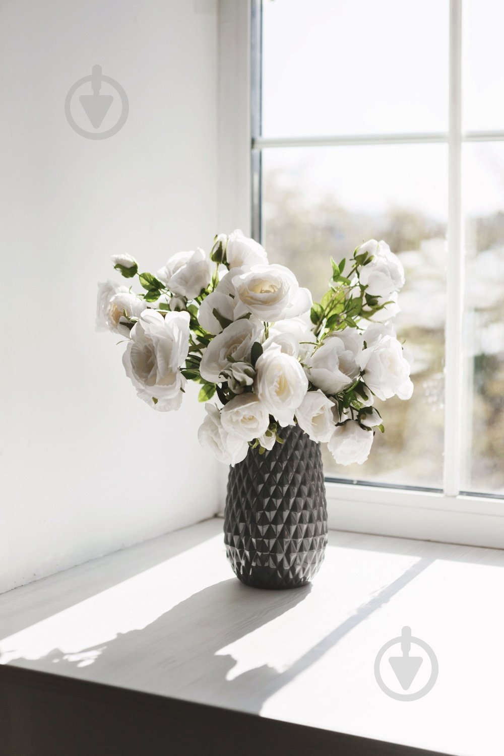 Ваза керамическая Rezon Перелесник 20х12 см 20 см серая - фото 2