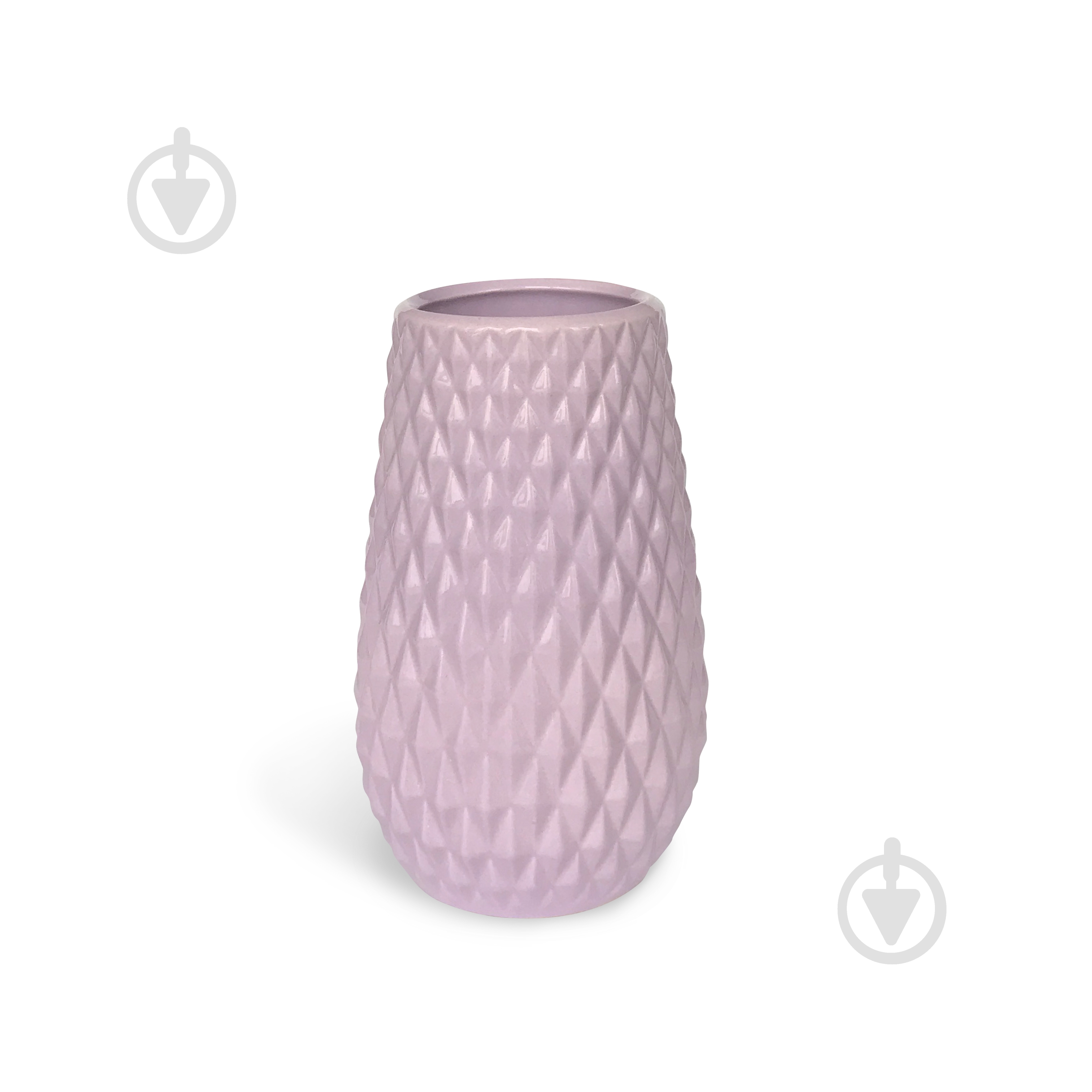 Ваза керамическая Rezon Перелесник 20х12 см 20 см лавандовая - фото 1