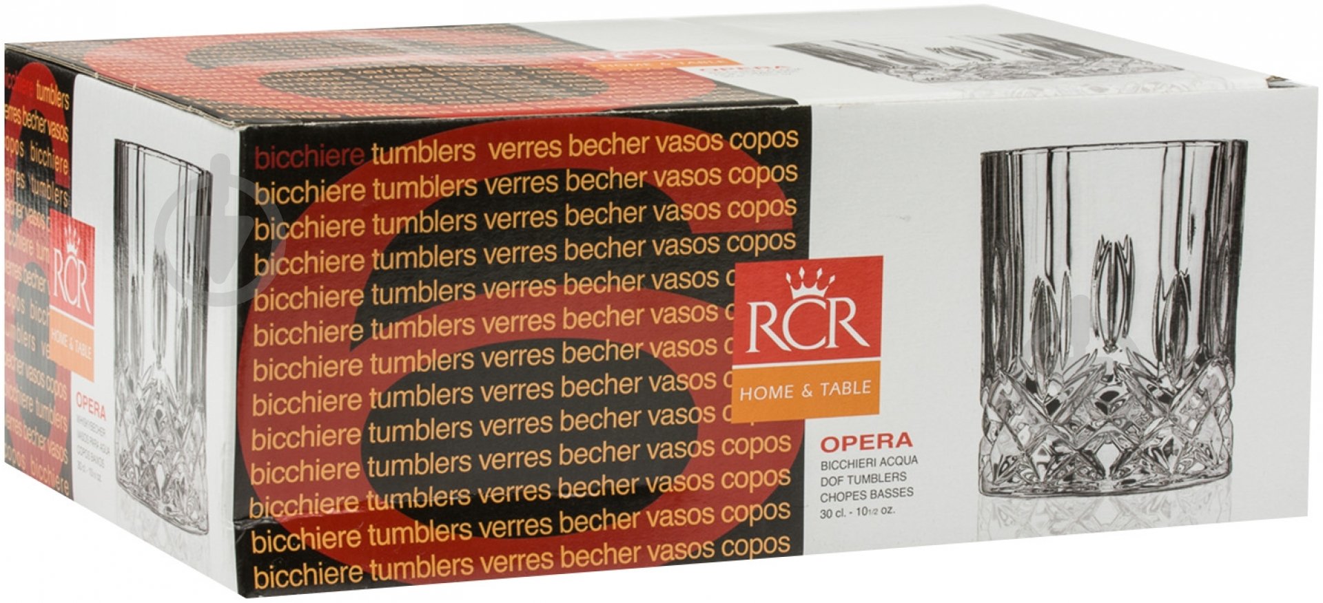 Набор стаканов RCR Opera 300 мл 6 шт. - фото 11 Набор стаканов RCR Opera 300 мл 6 шт. - фото 11