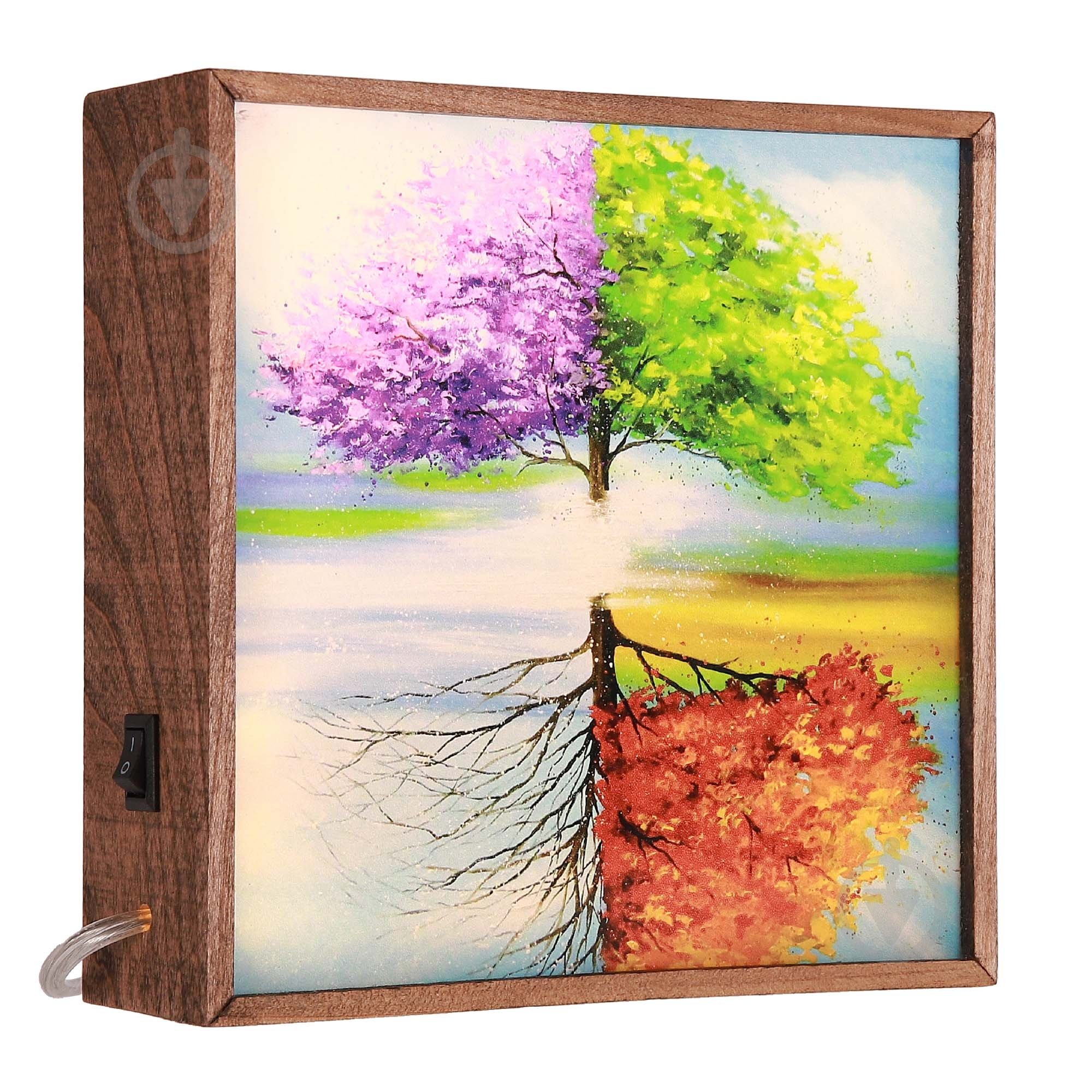 Настільна лампа декоративна The 11's Квіти худ. Дарчук 1x2 Вт дуб - фото 2 Настільна лампа декоративна The 11's Квіти худ. Дарчук 1x2 Вт дуб - фото 2