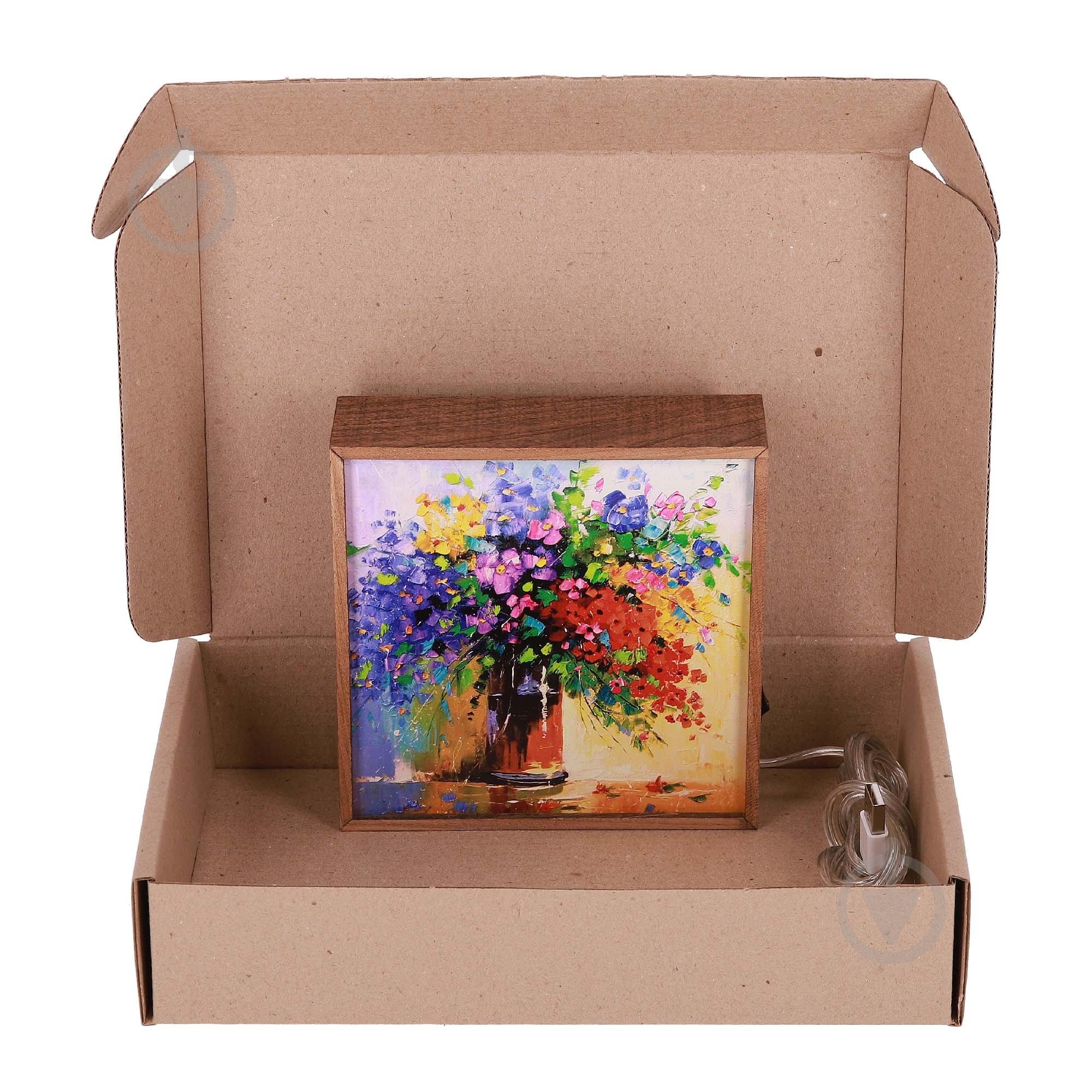 Настільна лампа декоративна The 11's Квіти худ. Дарчук 1x2 Вт дуб - фото 5 Настільна лампа декоративна The 11's Квіти худ. Дарчук 1x2 Вт дуб - фото 5