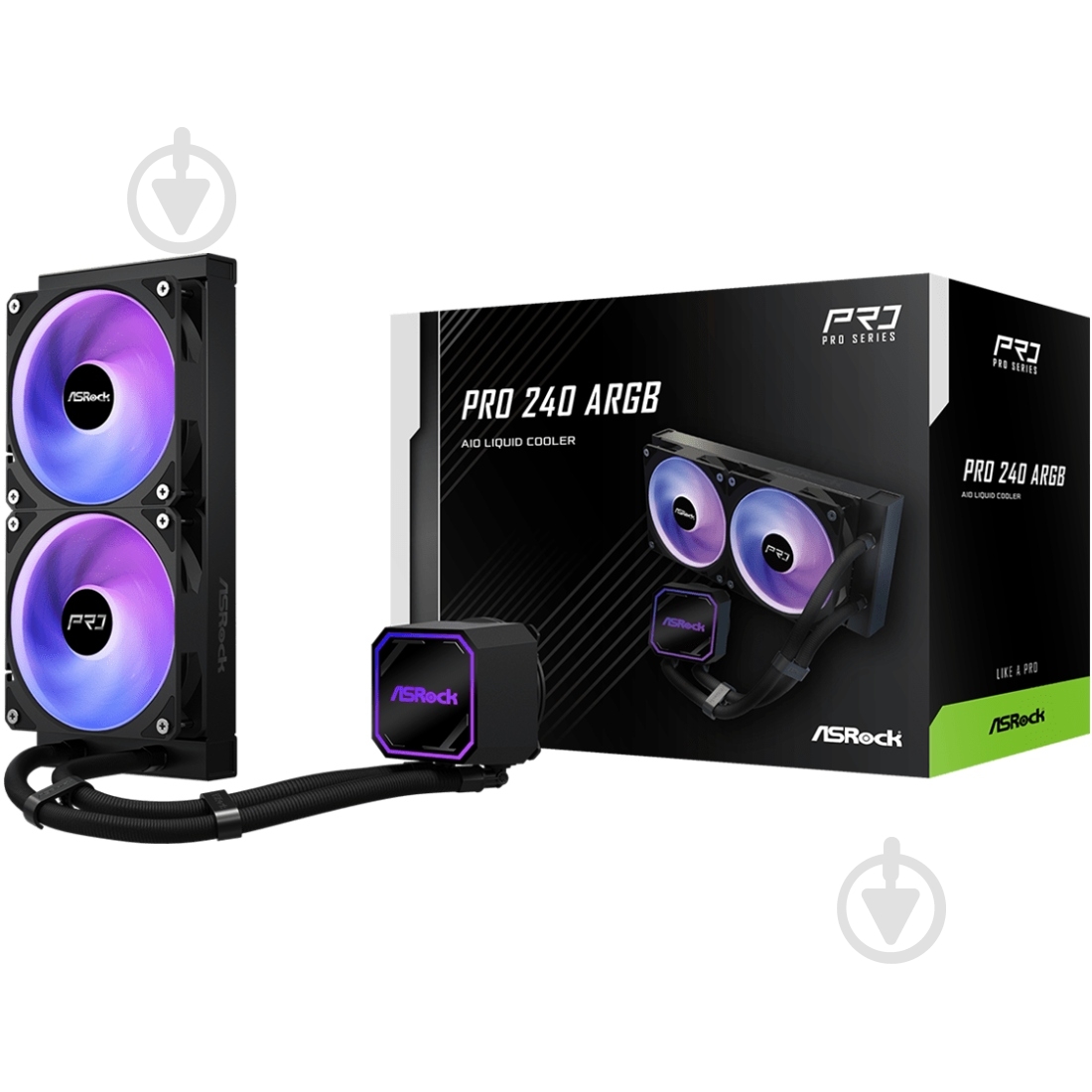 Система водного охлаждения ASRock Pro 240 ARGB - фото 10 Система водного охлаждения ASRock Pro 240 ARGB - фото 10