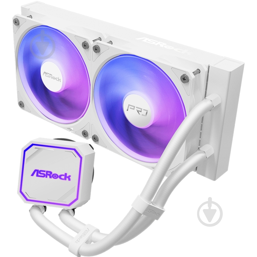 Система водного охлаждения ASRock Pro White 240 ARGB - фото 2 Система водного охлаждения ASRock Pro White 240 ARGB - фото 2