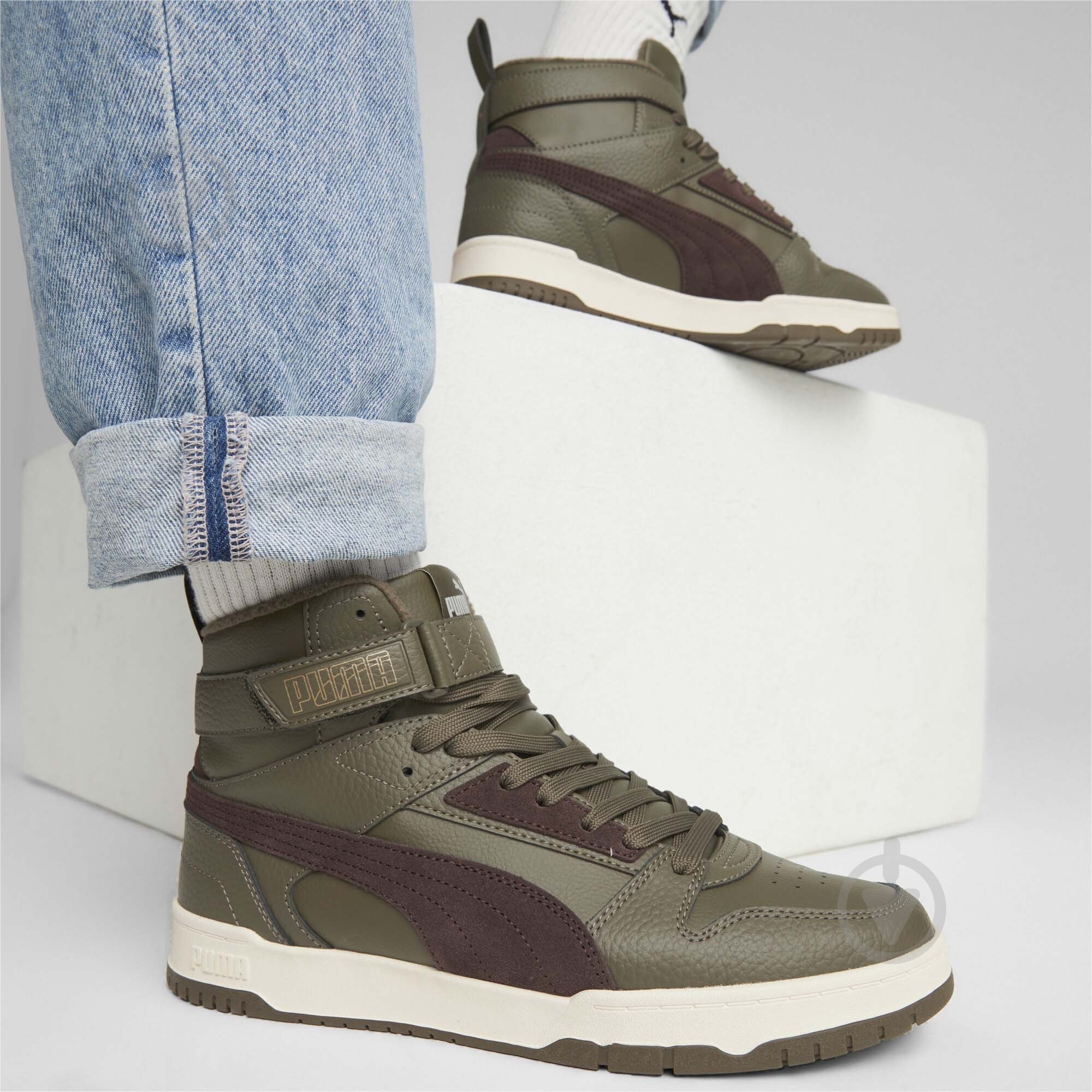 Ботинки Puma RBD GAME WTR DEEP OLIVE-DARK CHOCOLATE-P 38760401 р.43 зеленый - фото 7