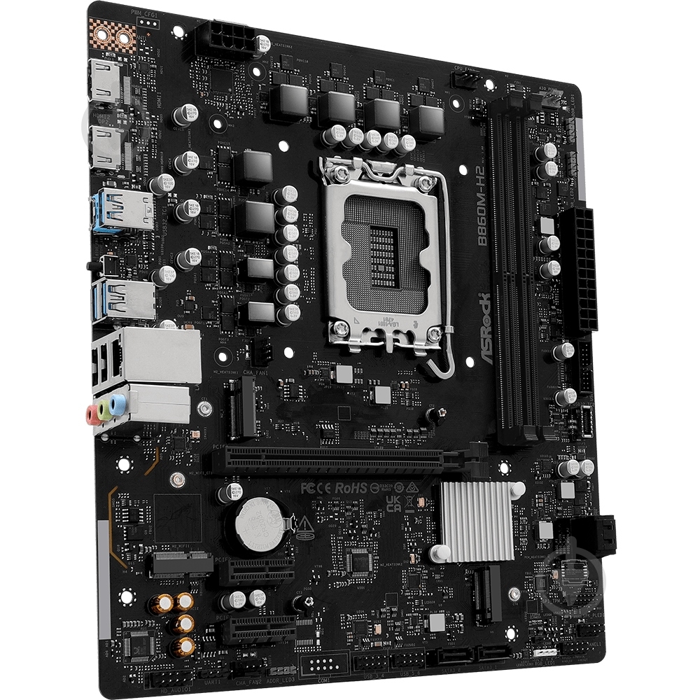 Материнская плата ASRock B860M-H2 (Socket 1851, Intel B860, micro ATX) - фото 2