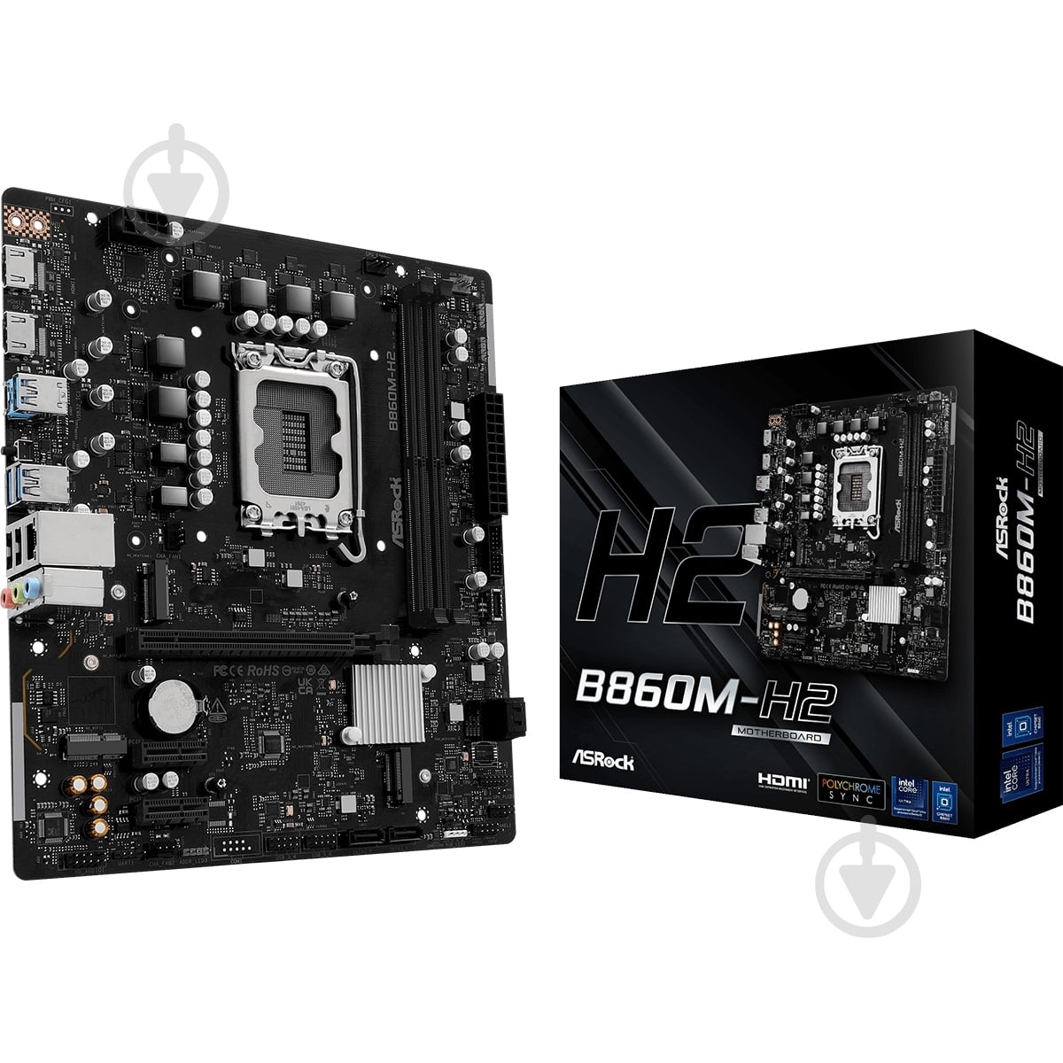 Материнская плата ASRock B860M-H2 (Socket 1851, Intel B860, micro ATX) - фото 5