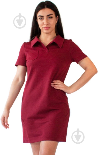 Платье Flis clothes р. S бордовый - фото 1 Платье Flis clothes р. S бордовый - фото 1