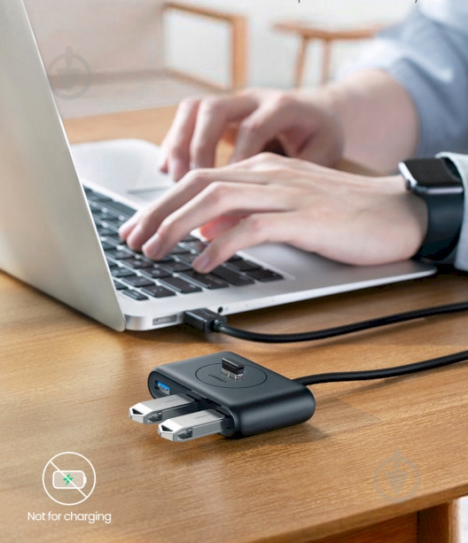 USB-хаб UGREEN CR113 4xUSB3.0 Black (20291) - фото 4