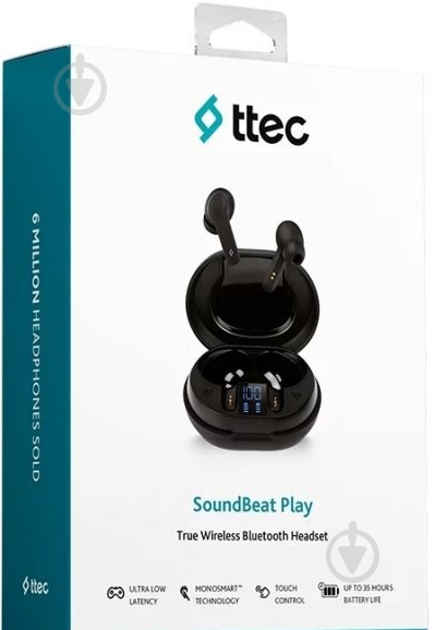 Bluetooth-гарнитура Ttec SoundBeat Play black (2KM139S) - фото 7