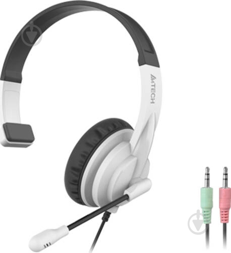Навушники A4Tech HS-11 (Black + White) black/white (HS-11 (Black + White)) - фото 1