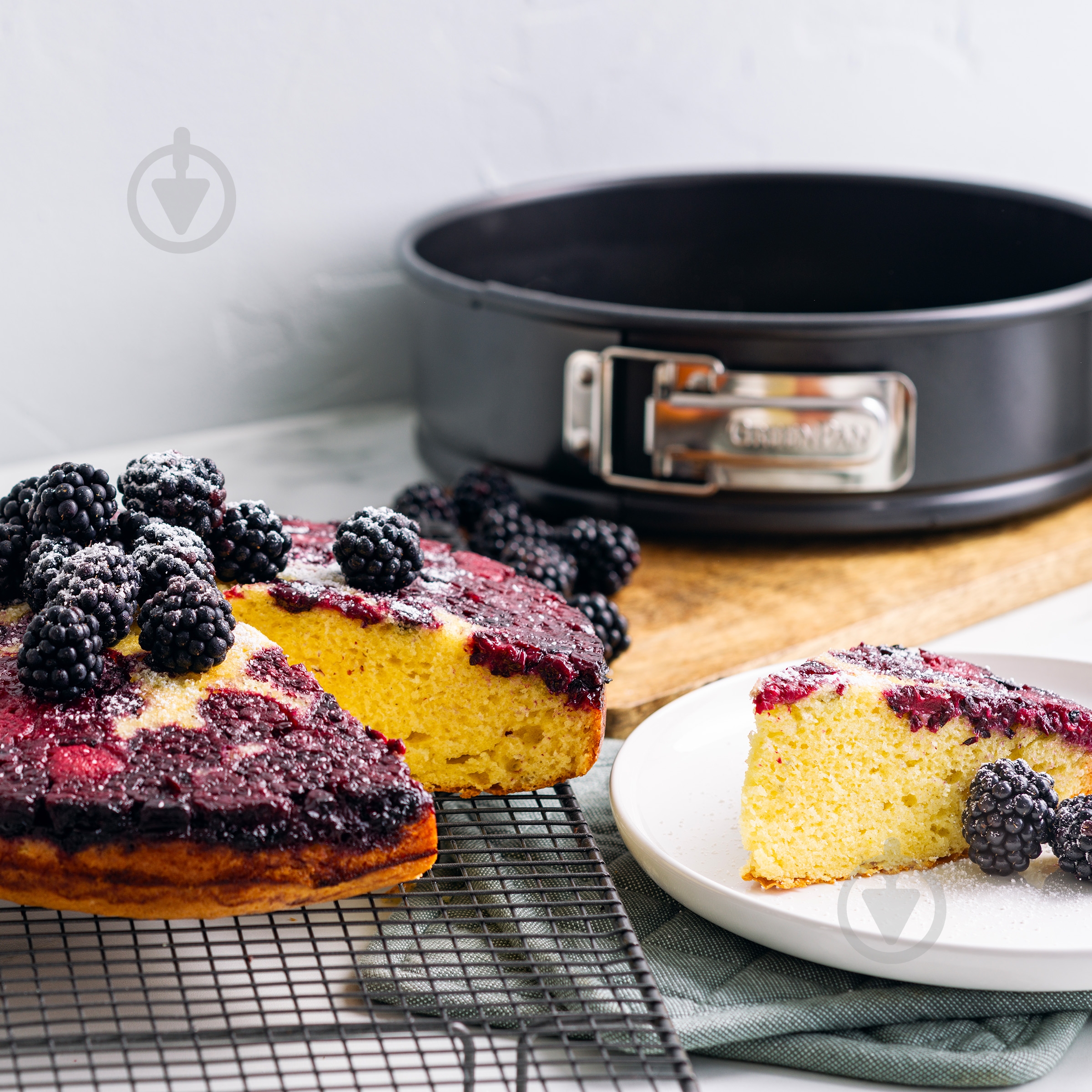 Форма для выпечки раздвижная GreenPan 24 см разъемная (CC007767-001) - фото 7 Форма для выпечки раздвижная GreenPan 24 см разъемная (CC007767-001) - фото 7