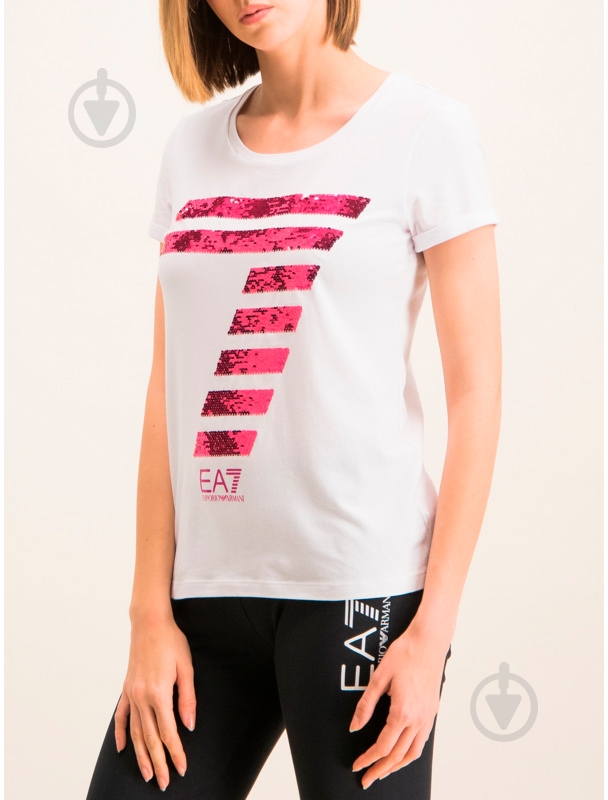 Футболка EA7 T-short 3HTT41-TJ12Z-1100 р.M білий - фото 2 Футболка EA7 T-short 3HTT41-TJ12Z-1100 р.M білий - фото 2
