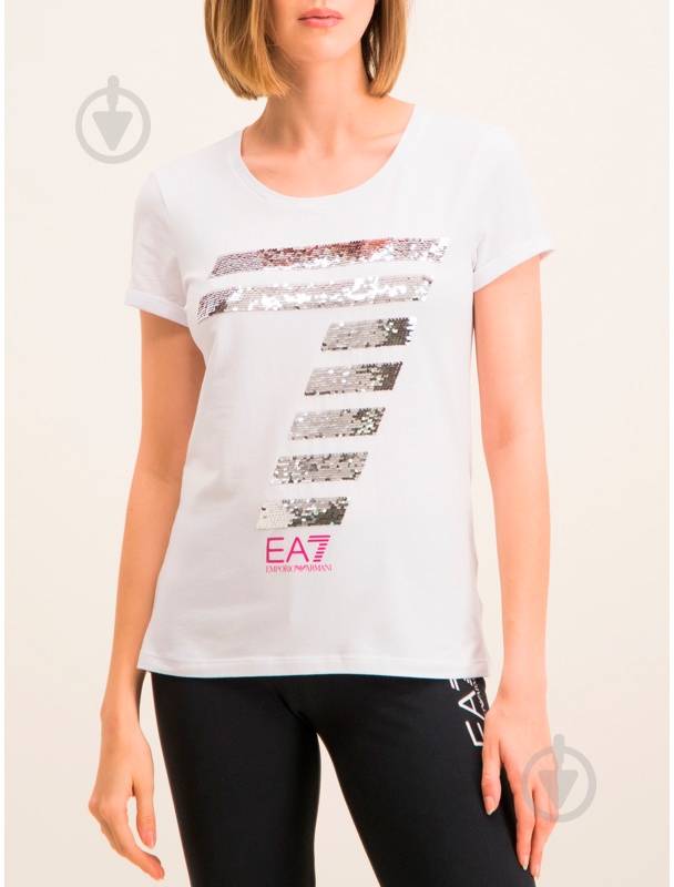 Футболка EA7 T-short 3HTT41-TJ12Z-1100 р.M білий - фото 4 Футболка EA7 T-short 3HTT41-TJ12Z-1100 р.M білий - фото 4