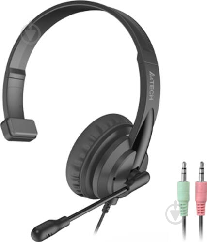 Наушники A4Tech HS-11 (Black) black (HS-11 (Black)) - фото 1