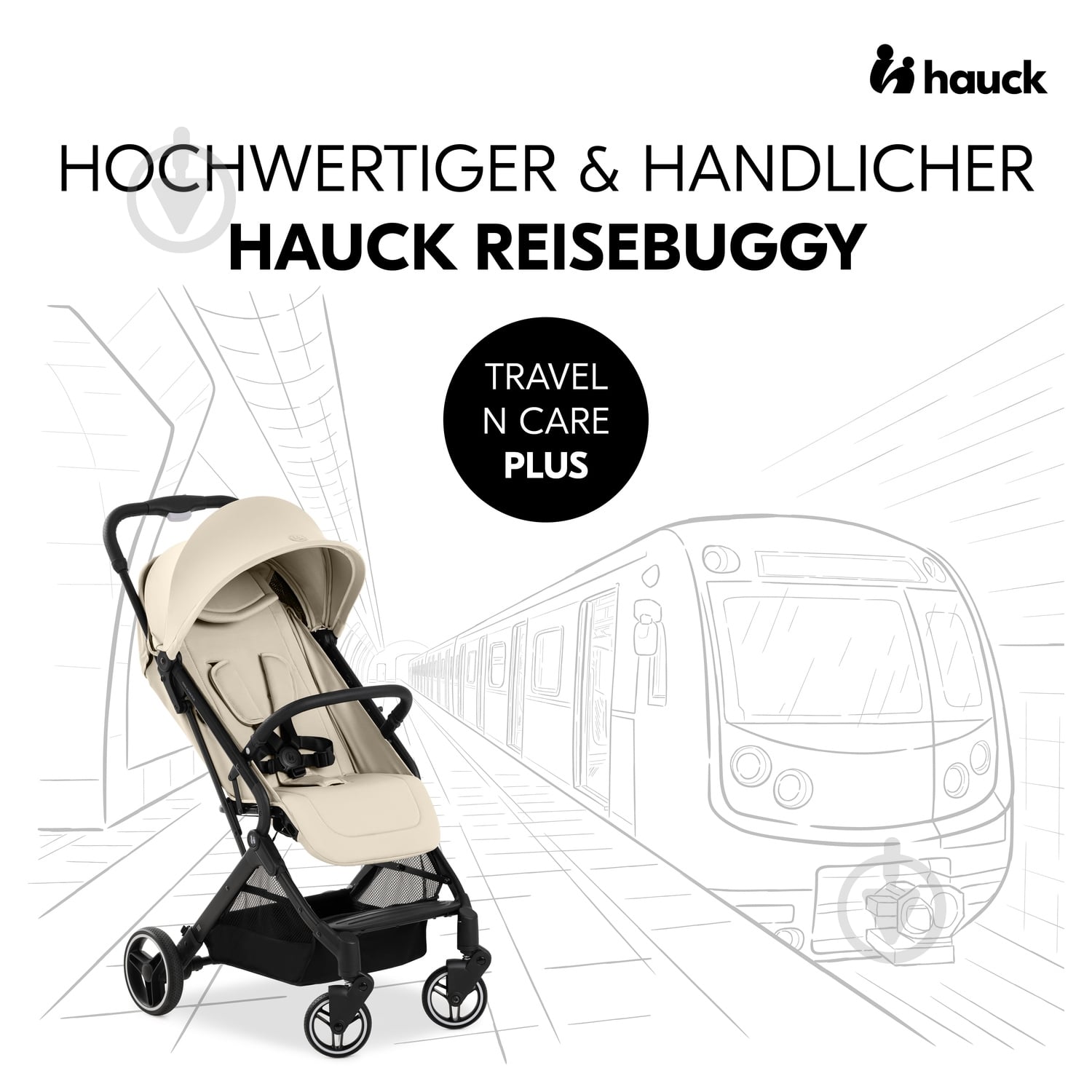 Коляска прогулянкова Hauck Travel N Care Plus Vanilla (16025-1) - фото 7