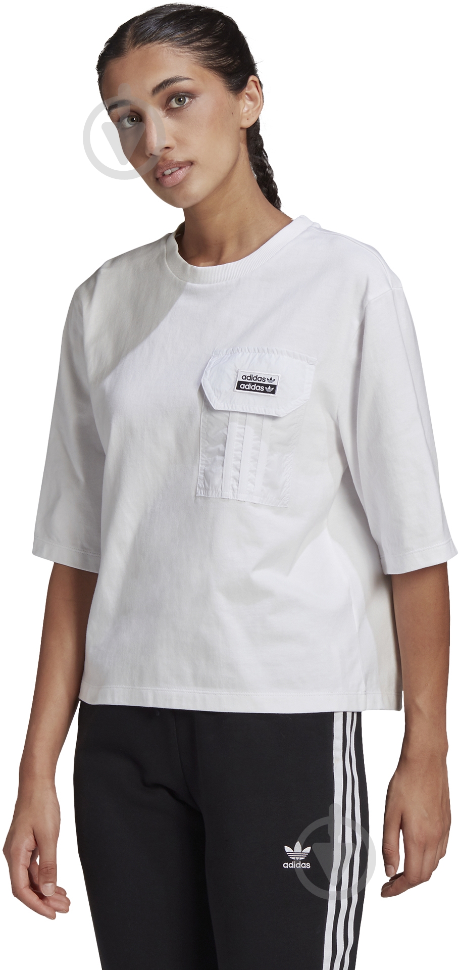Футболка Adidas TEE GN4251 р.S белый - фото 2