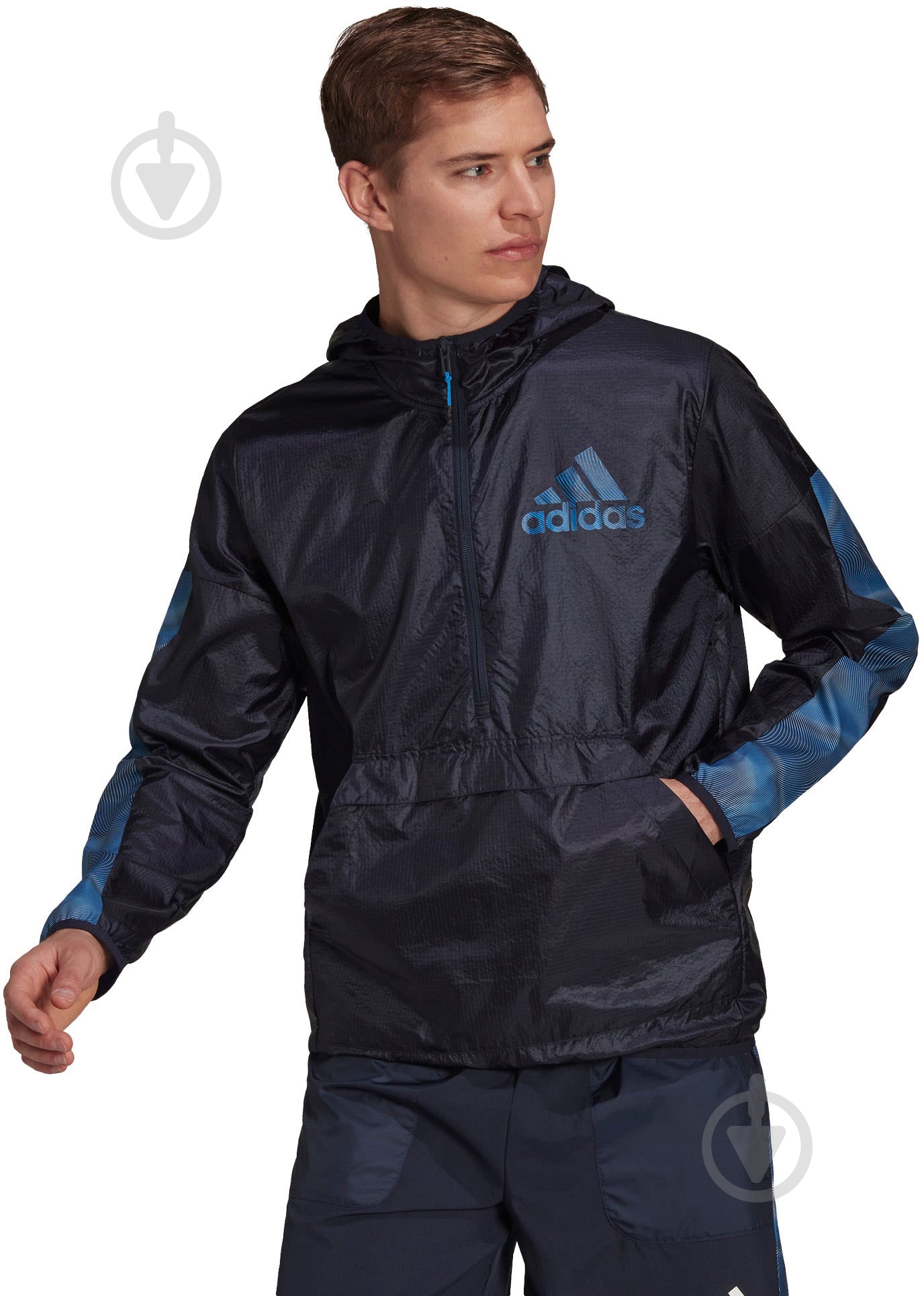 Анорак Adidas HD4335 р.S черный - фото 1