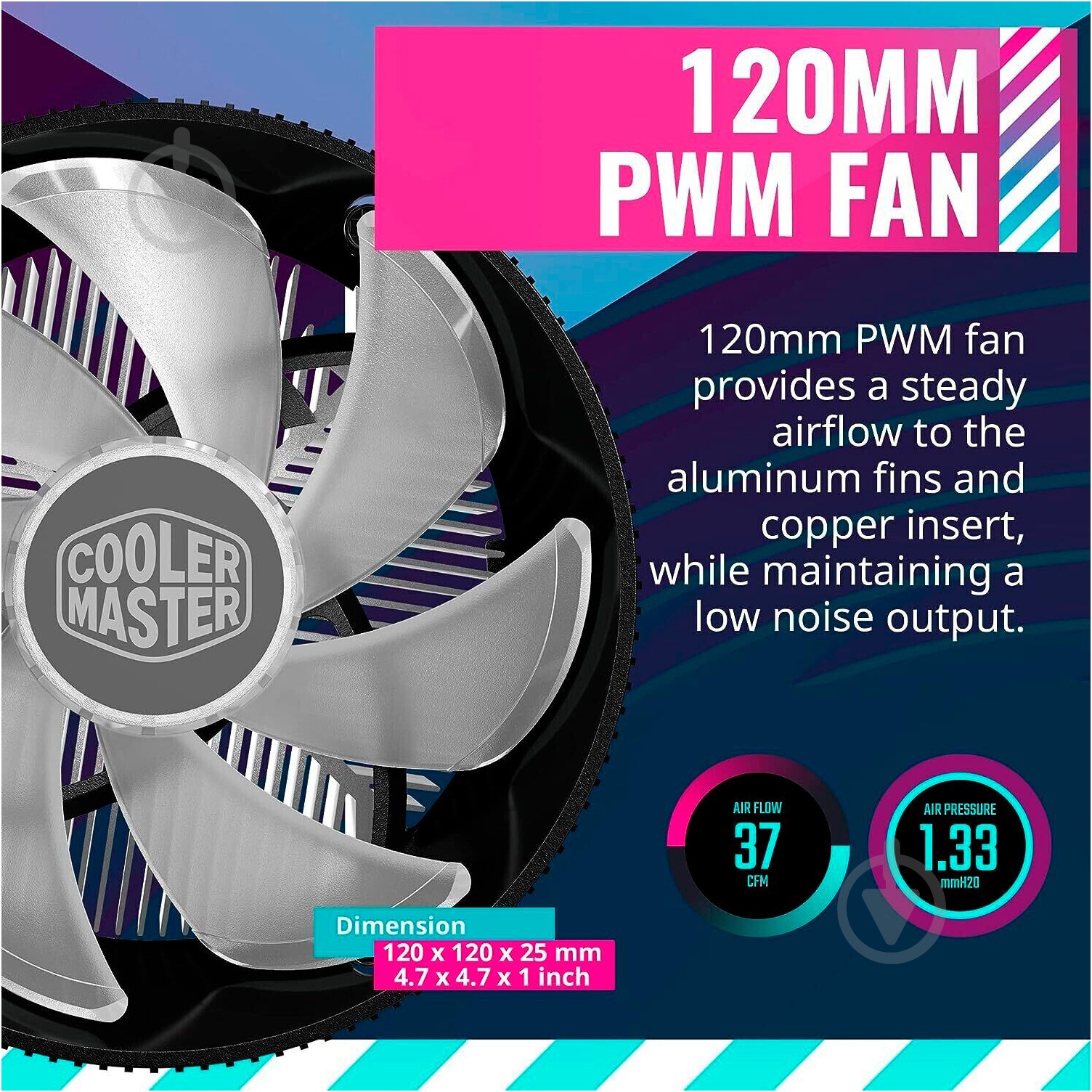 Процесорний кулер Cooler Master (RR-I7C7-18PA-B1) - фото 6