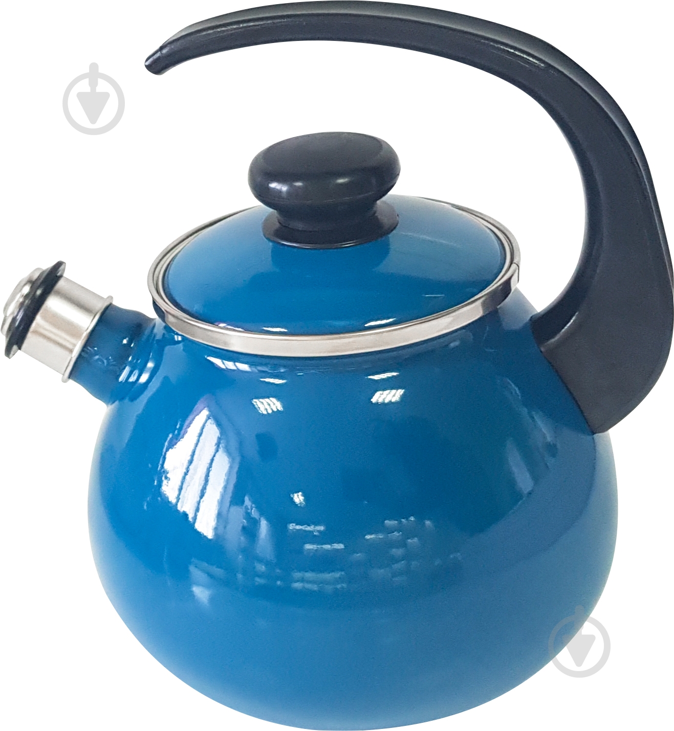 Чайник Idilia эмалированный со свистком Аквамарин 2,5 л I2711/4 - фото 2 Чайник Idilia эмалированный со свистком Аквамарин 2,5 л I2711/4 - фото 2