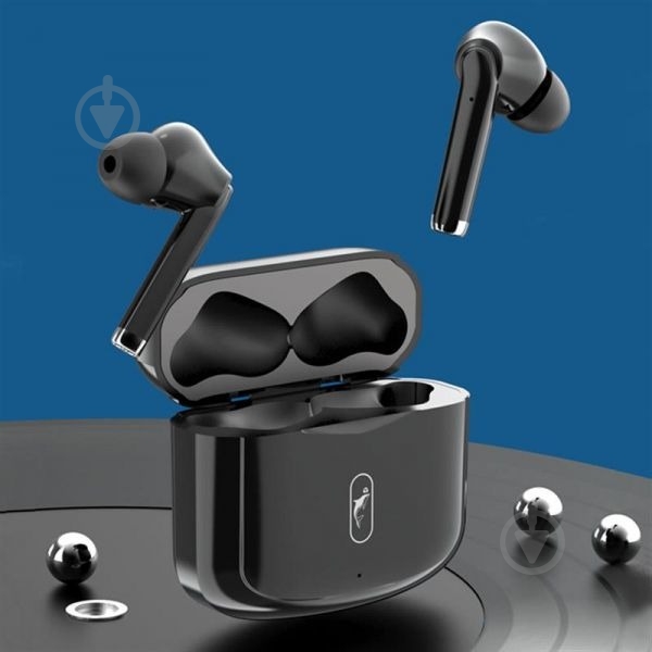 Bluetooth-гарнітура SkyDolphin TWS SL24 black (BTE-000180) - фото 2