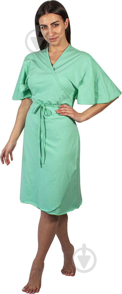 Халат женский Flis clothes р. M бирюзовый - фото 1