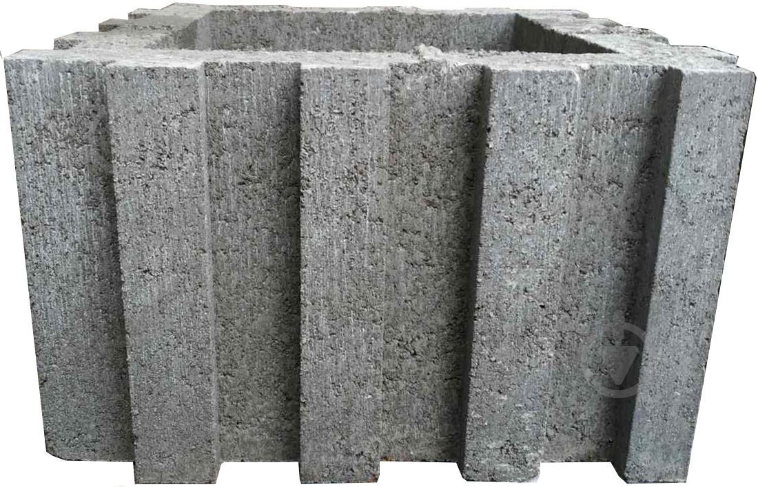 Клумба МОНОЛИТ 35x35 мм серый - фото 1