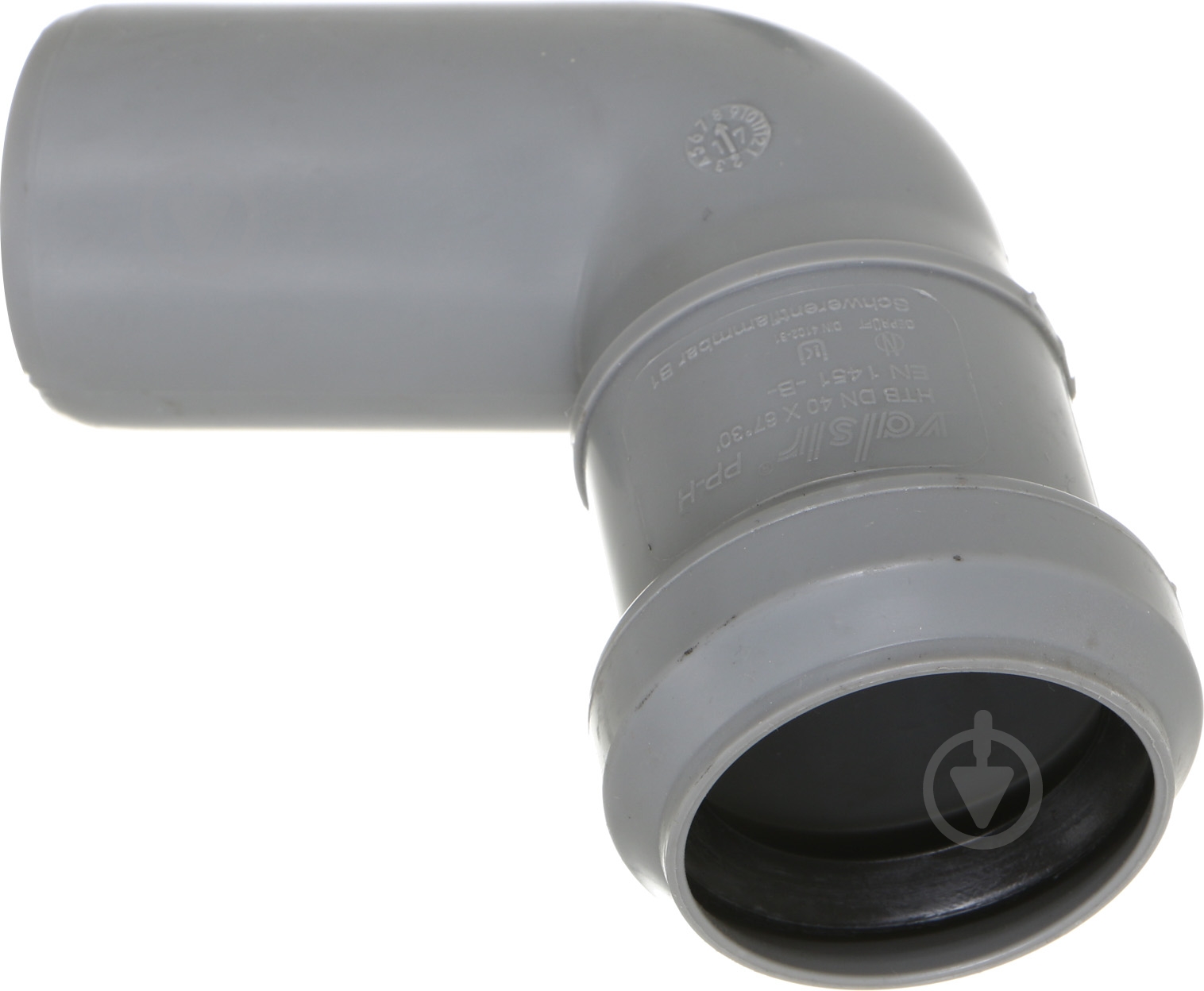 Колено канализационное Valsir 40 67° (504019) - фото 1