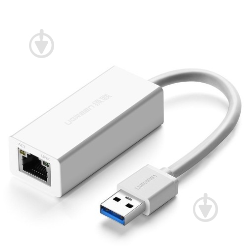 Адаптер UGREEN RJ45 - USB 3.2 Gen 1 0,15 м white (20255) - фото 1