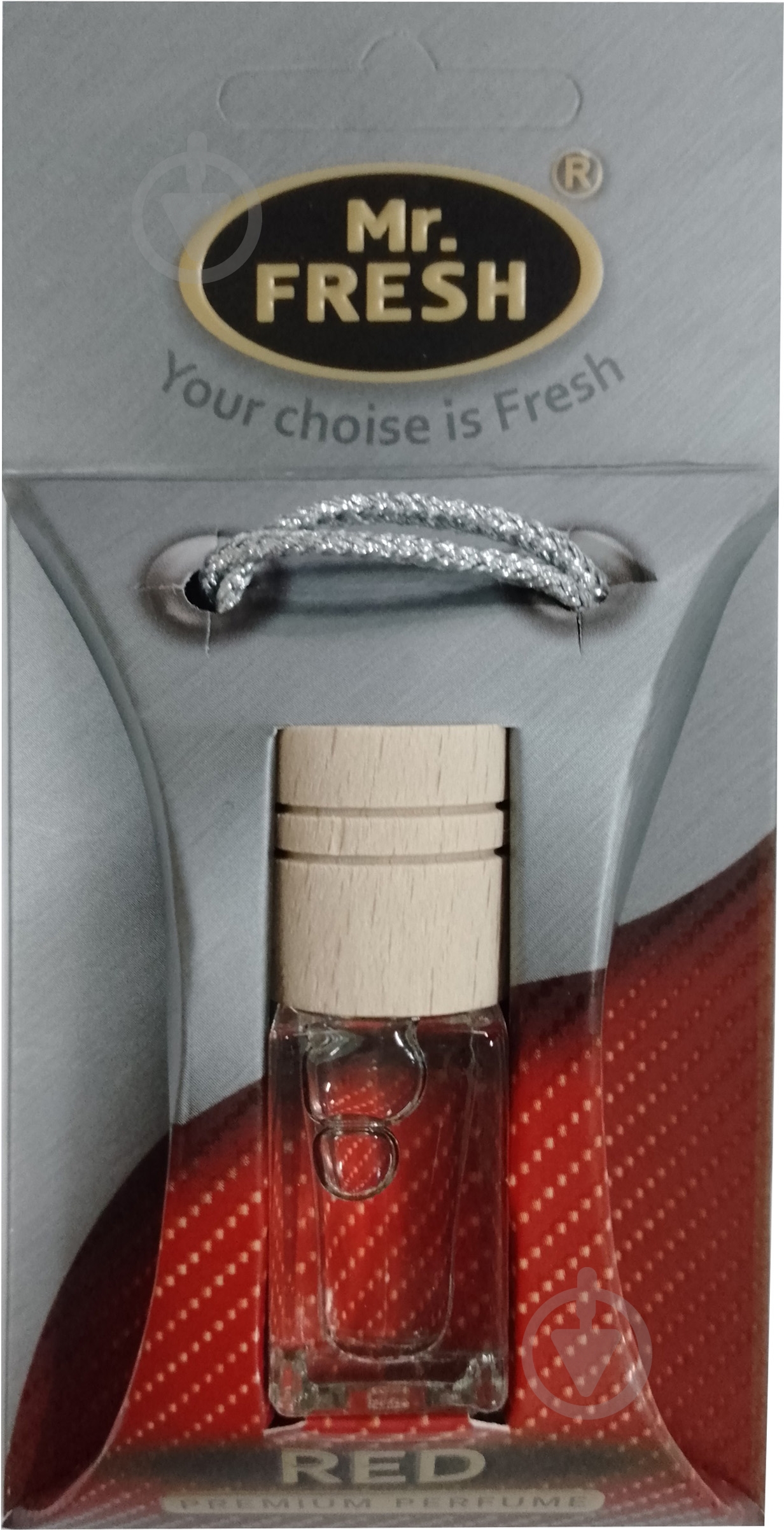 Ароматизатор подвесной Fresh Premio Red 5 мл - фото 1 Ароматизатор подвесной Fresh Premio Red 5 мл - фото 1