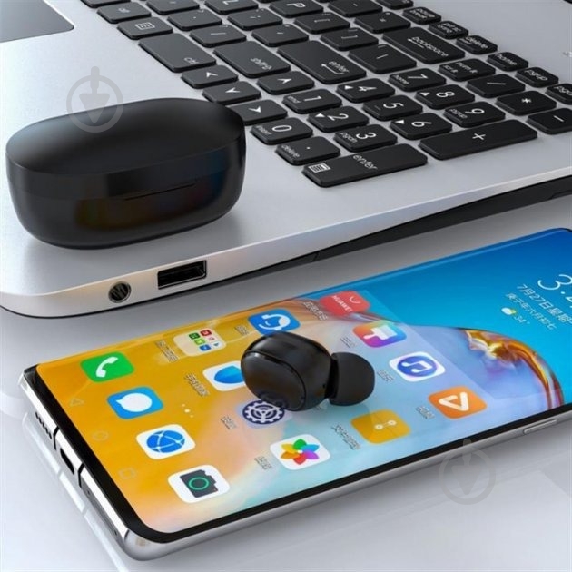 Bluetooth-гарнітура SkyDolphin TWS SL21 black (BTE-000175) - фото 3