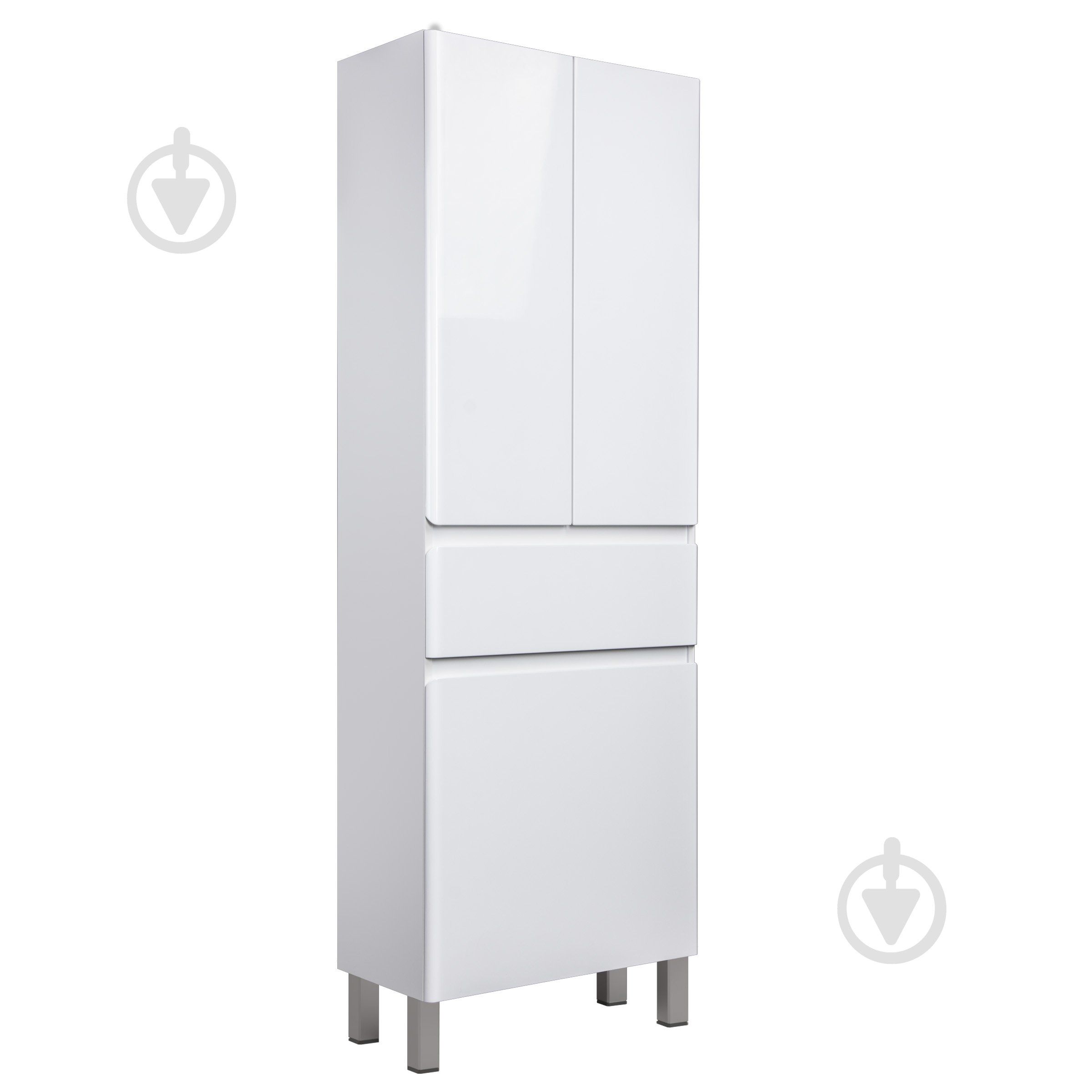 Пенал для ванной комнаты Мойдодыр Палермо П-66к с корзиной для белья - фото 1 Пенал для ванной комнаты Мойдодыр Палермо П-66к с корзиной для белья - фото 1