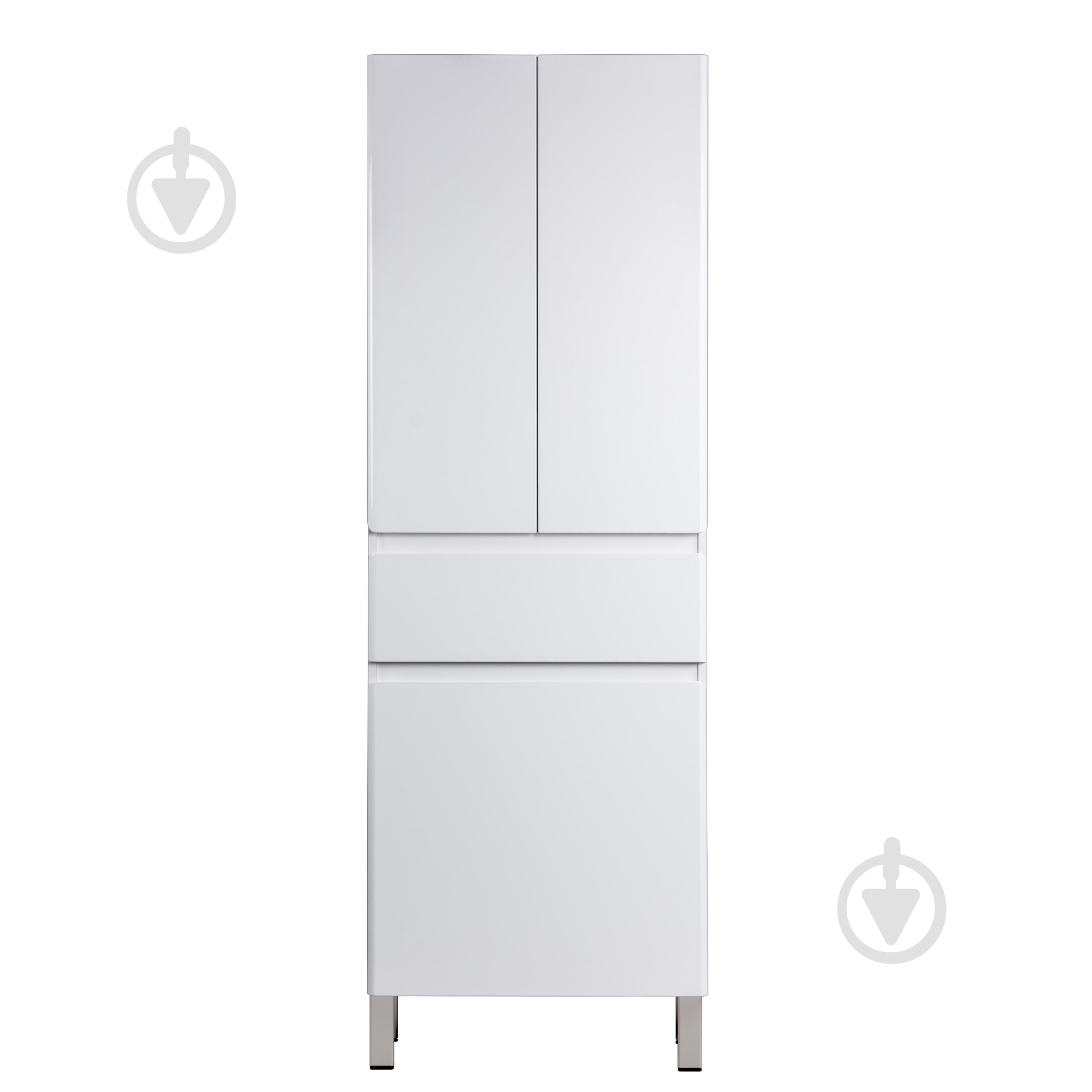 Пенал для ванной комнаты Мойдодыр Палермо П-66к с корзиной для белья - фото 2 Пенал для ванной комнаты Мойдодыр Палермо П-66к с корзиной для белья - фото 2