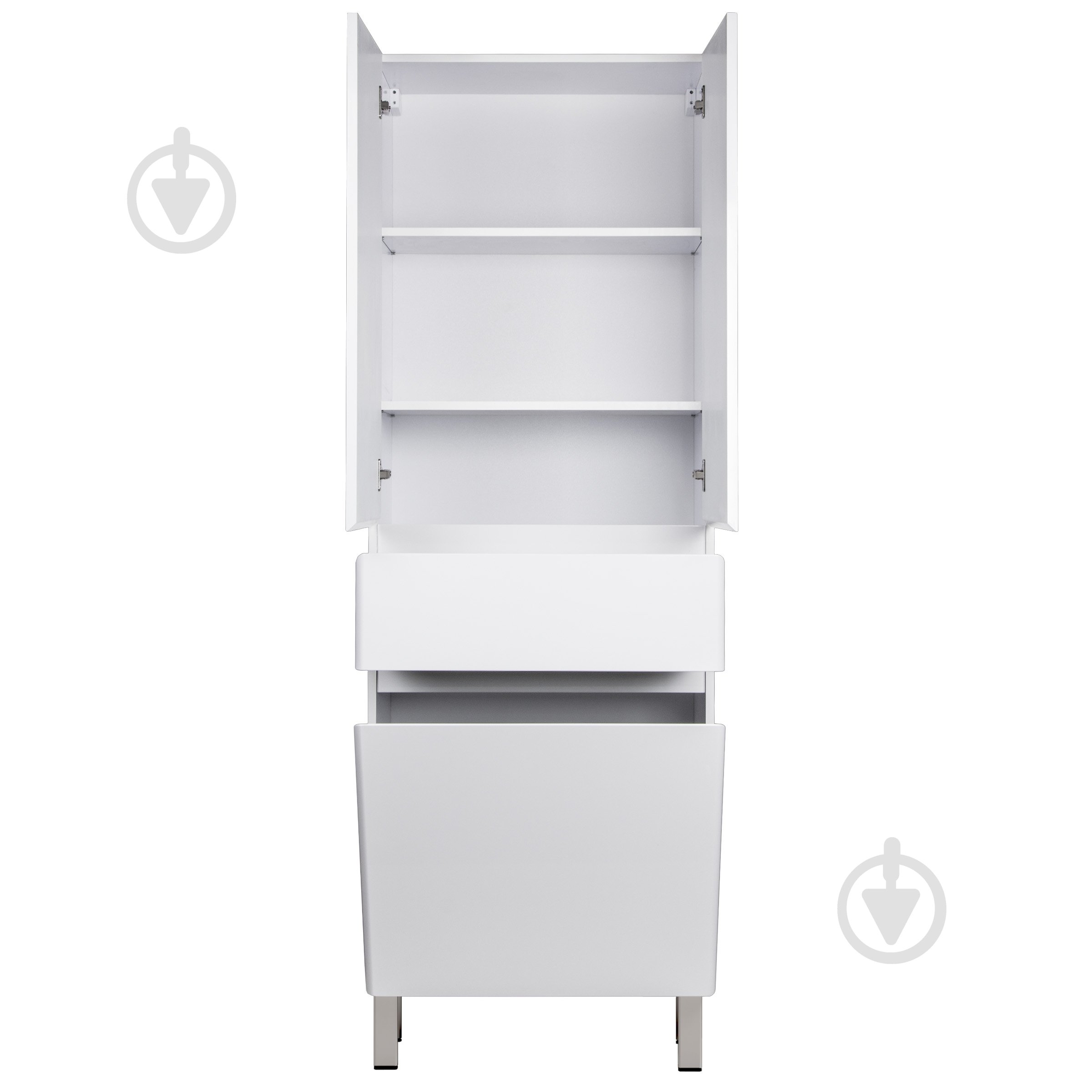 Пенал для ванной комнаты Мойдодыр Палермо П-66к с корзиной для белья - фото 3 Пенал для ванной комнаты Мойдодыр Палермо П-66к с корзиной для белья - фото 3