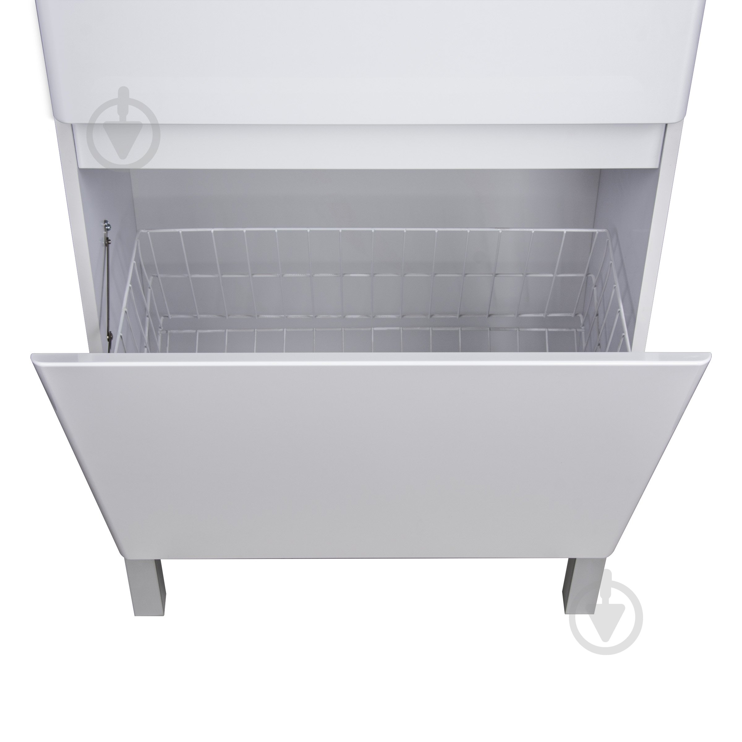 Пенал для ванной комнаты Мойдодыр Палермо П-66к с корзиной для белья - фото 4 Пенал для ванной комнаты Мойдодыр Палермо П-66к с корзиной для белья - фото 4