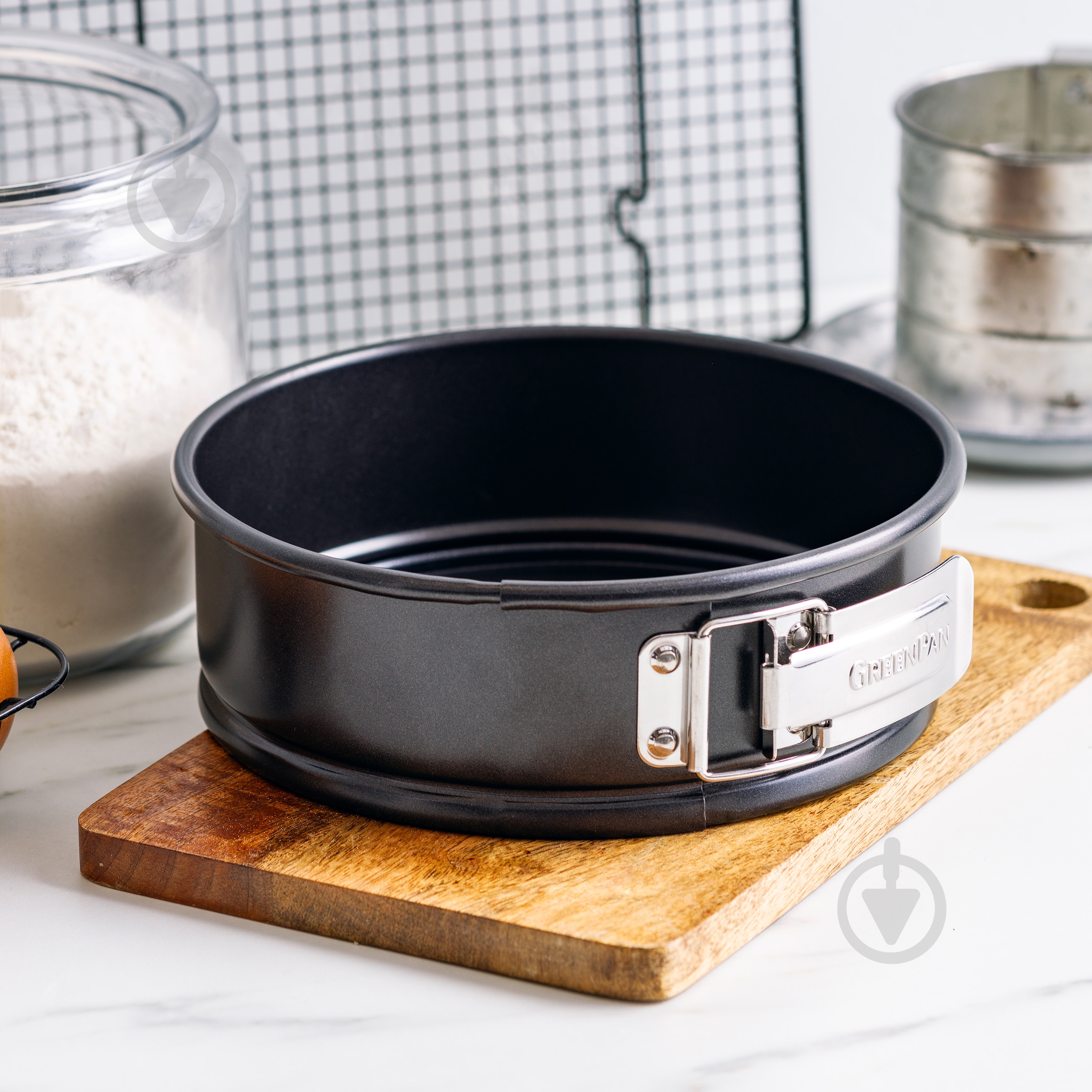 Форма для выпечки раздвижная GreenPan 20 см разъемная (CC007768-001) - фото 4 Форма для выпечки раздвижная GreenPan 20 см разъемная (CC007768-001) - фото 4