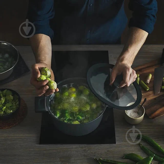 Каструля з кришкою Fiskars Hard Face 3,5 л - фото 7 Каструля з кришкою Fiskars Hard Face 3,5 л - фото 7