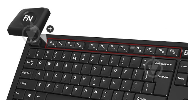 Комплект клавиатура + мышь A4Tech FG1012 (Black) - фото 7 Комплект клавиатура + мышь A4Tech FG1012 (Black) - фото 7