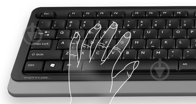 Комплект клавиатура + мышь A4Tech FG1012 (Black) - фото 8 Комплект клавиатура + мышь A4Tech FG1012 (Black) - фото 8