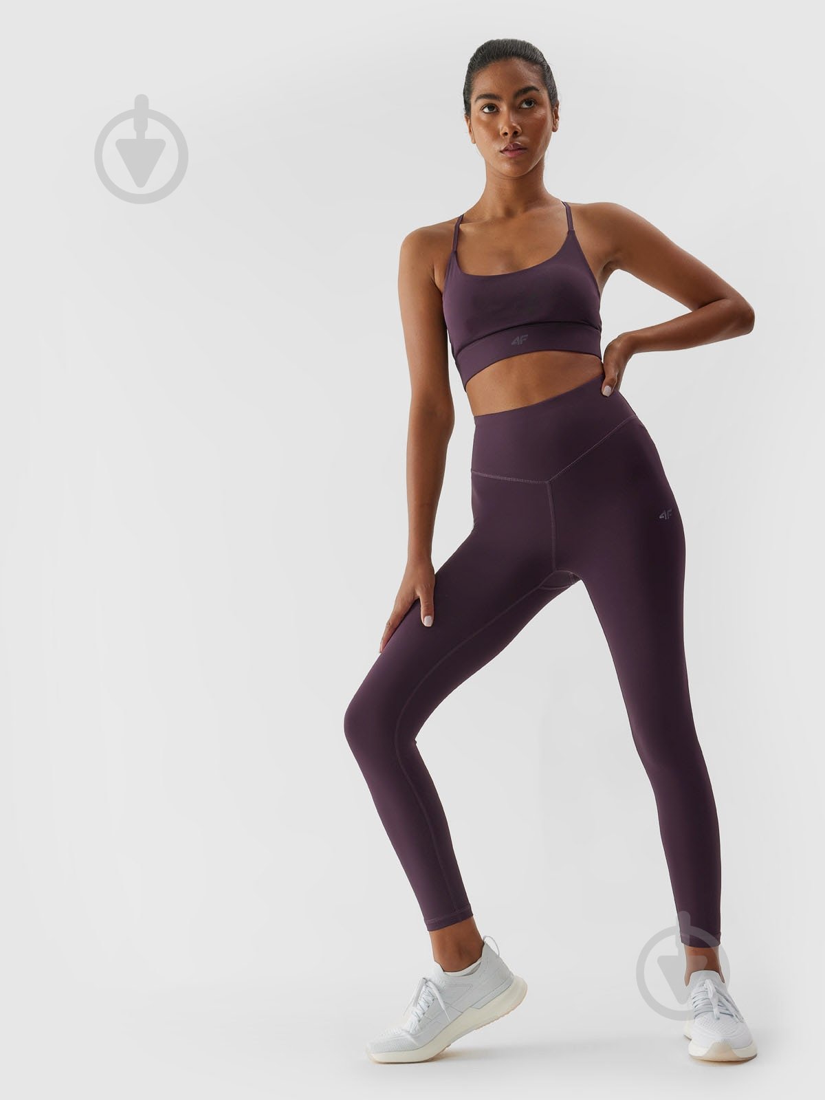Лосины 4F TIGHTS FNK F154 4FAW23TFTIF154-60S р.M бордовый - фото 1